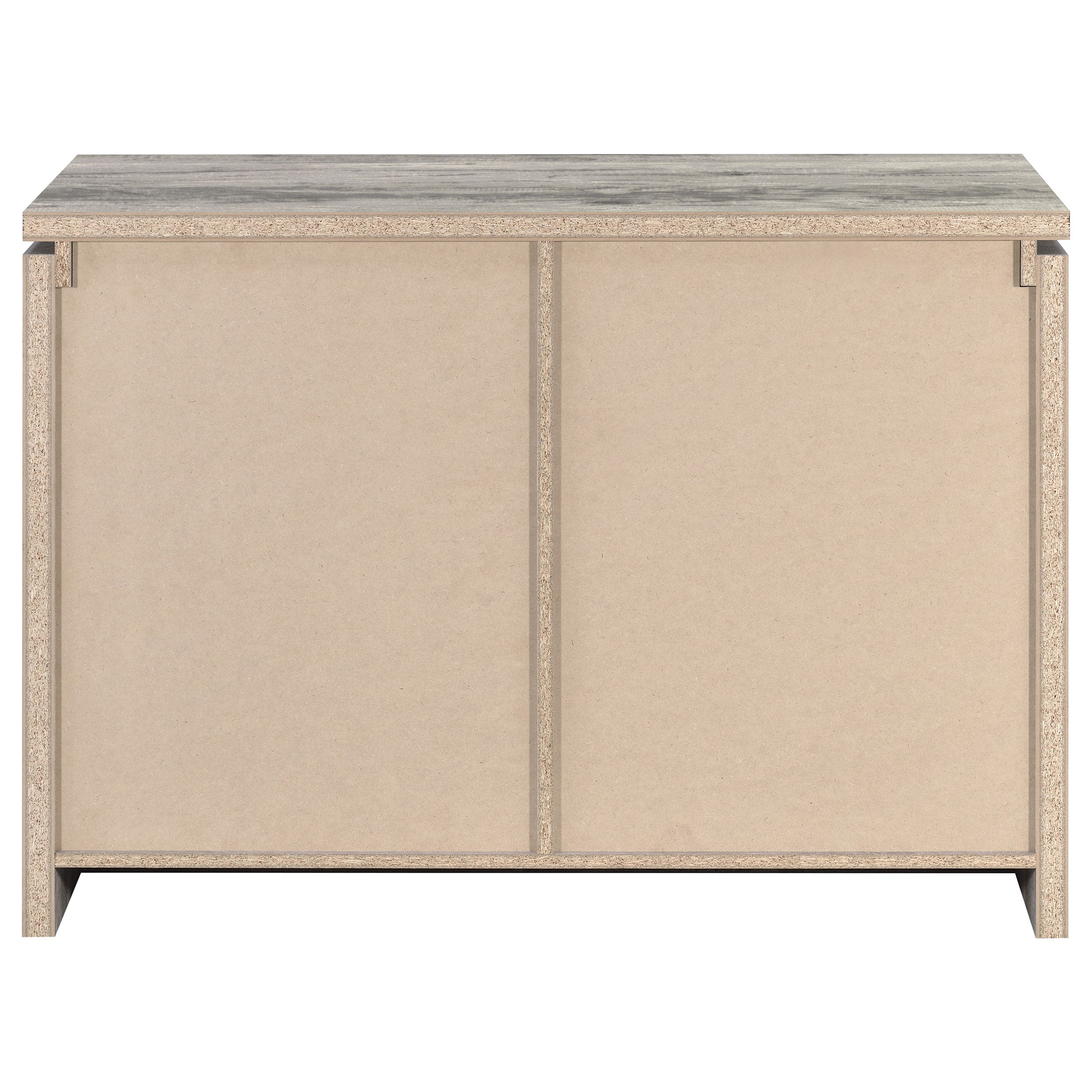 Alejo 2-door Engineered Wood Tall Cabinet Grey Driftwood