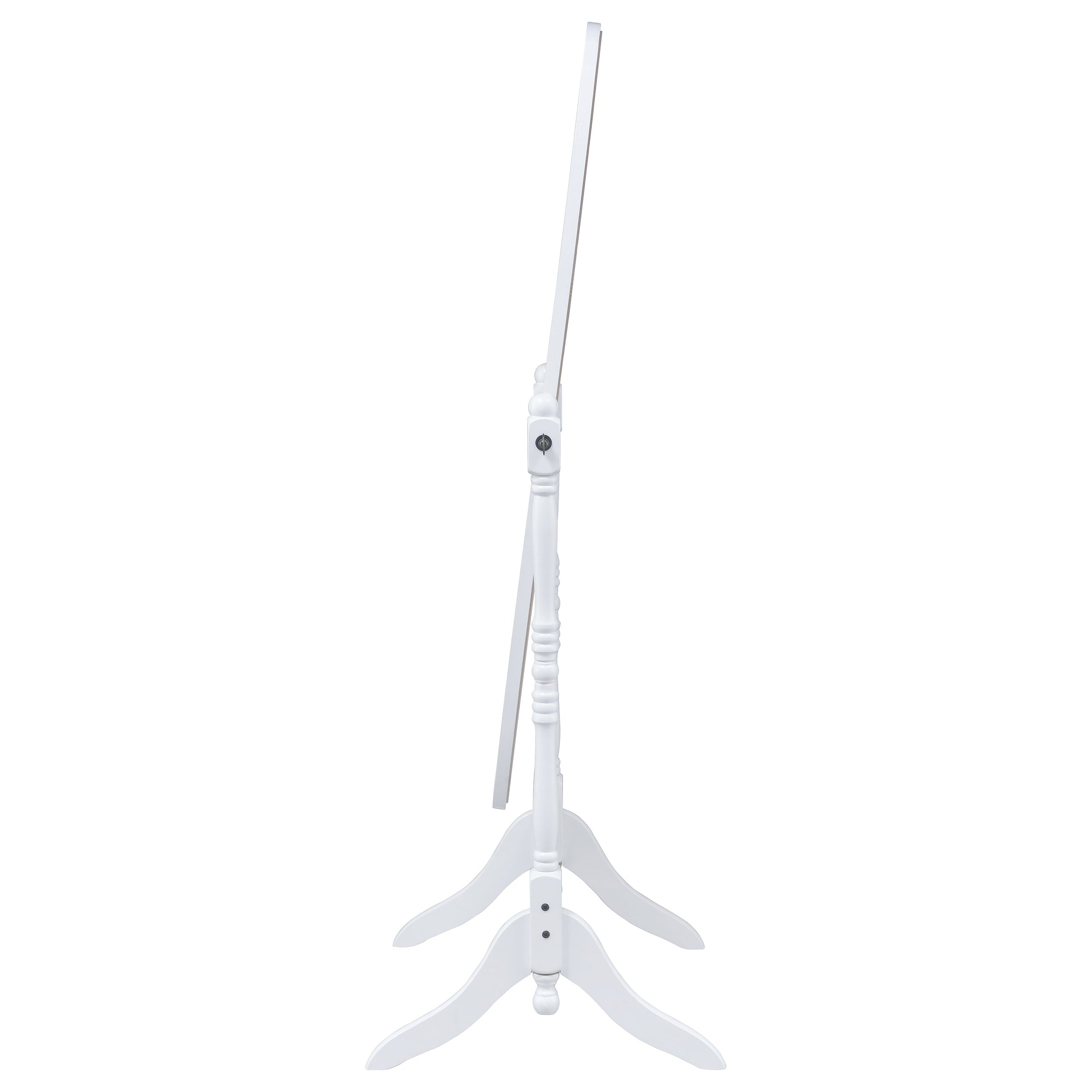 Foyet Wood Adjustable  Length Cheval Mirror Black