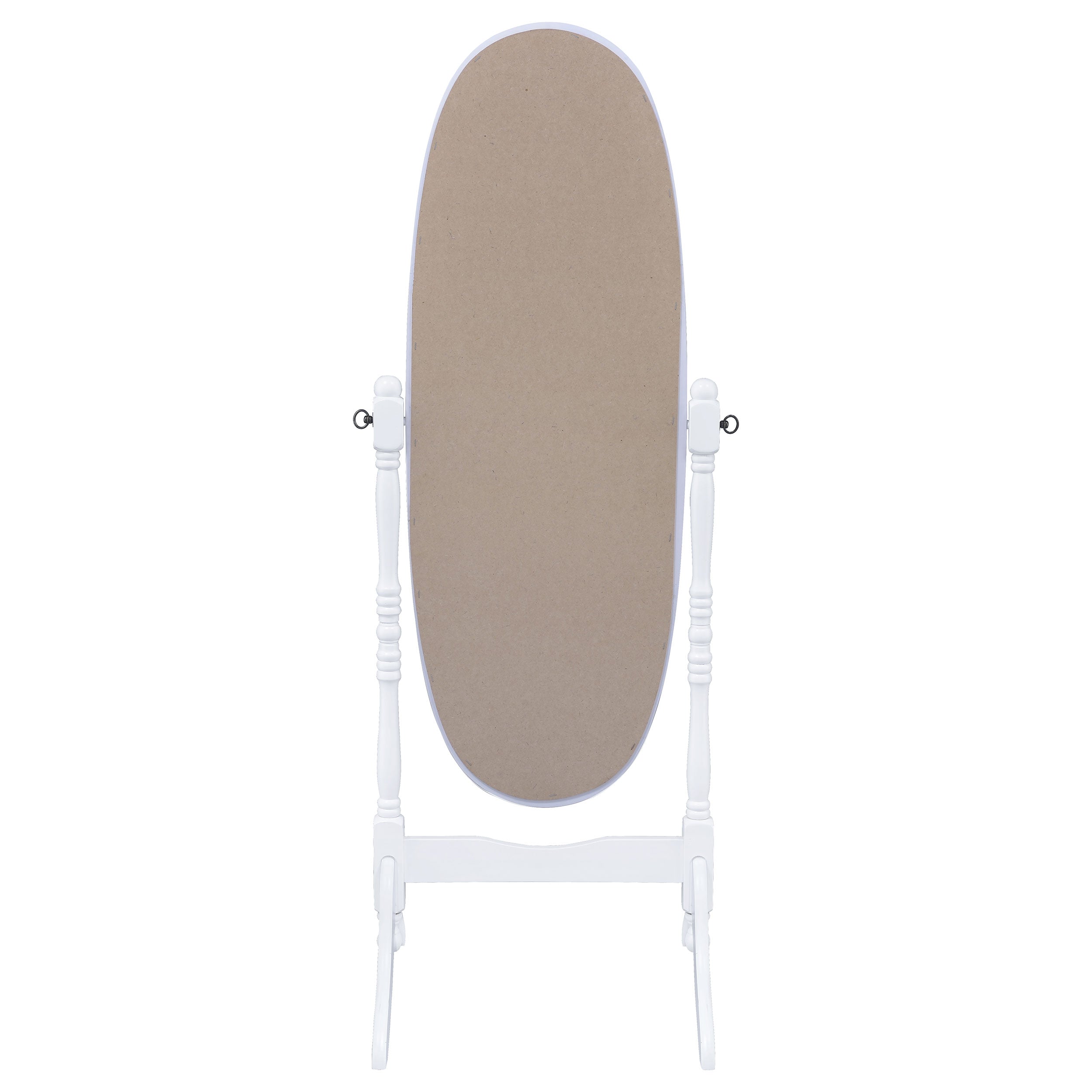 Foyet Wood Adjustable  Length Cheval Mirror Black