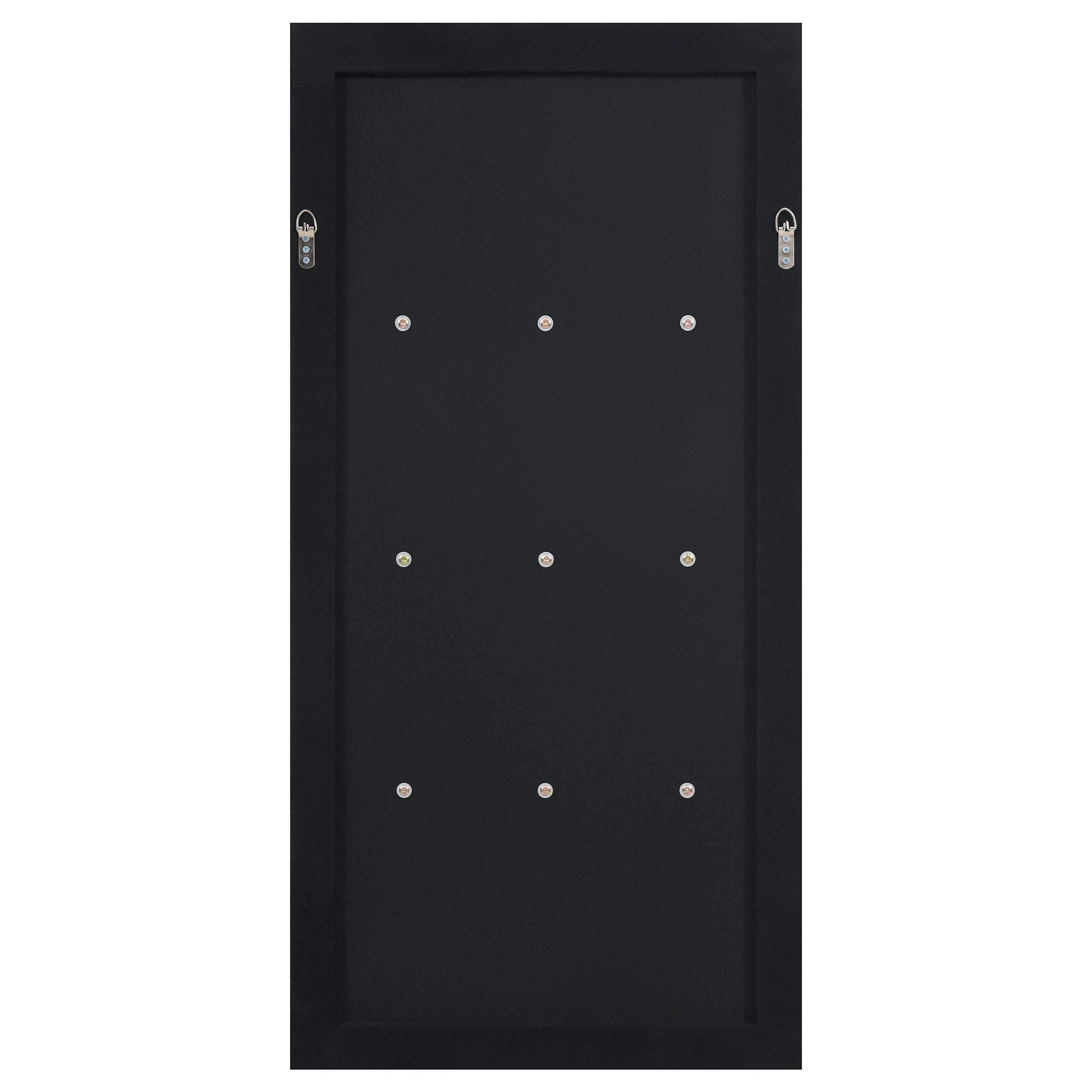 Oriel 24 x 47 Inch Rectangular 3-Shelf Wall Mirror Silver