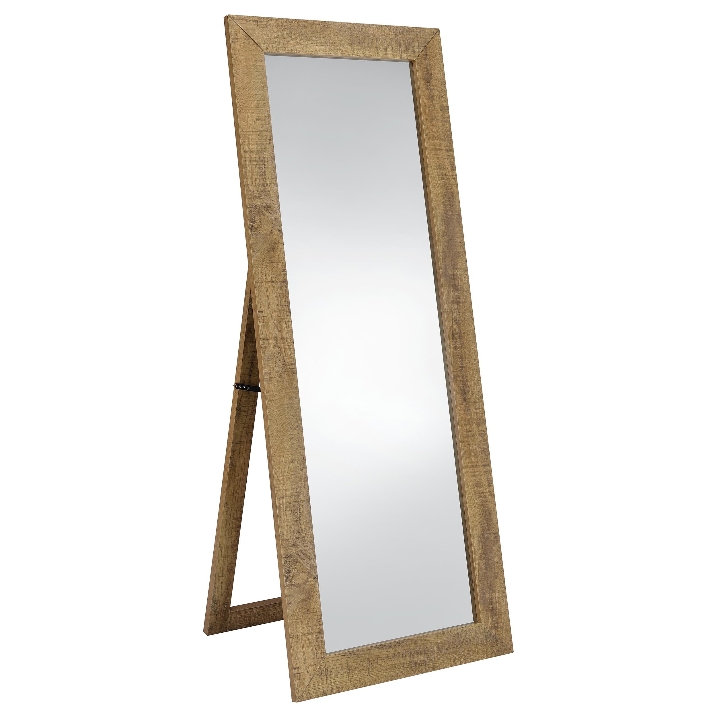 Cadence Tempered Glass Length Mirror Grey Washed Oak