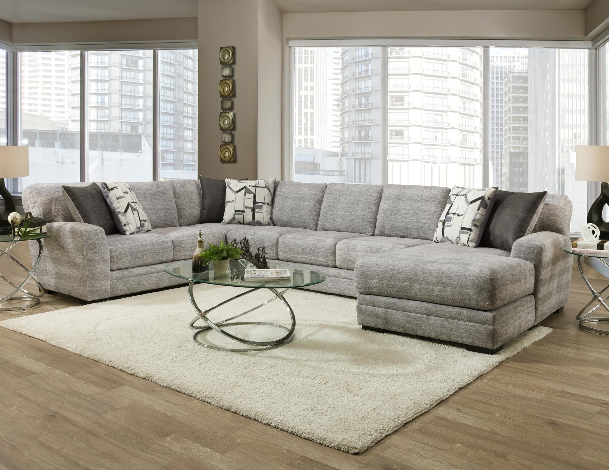 Zaftig Dove 3-Piece Sectional Sofa