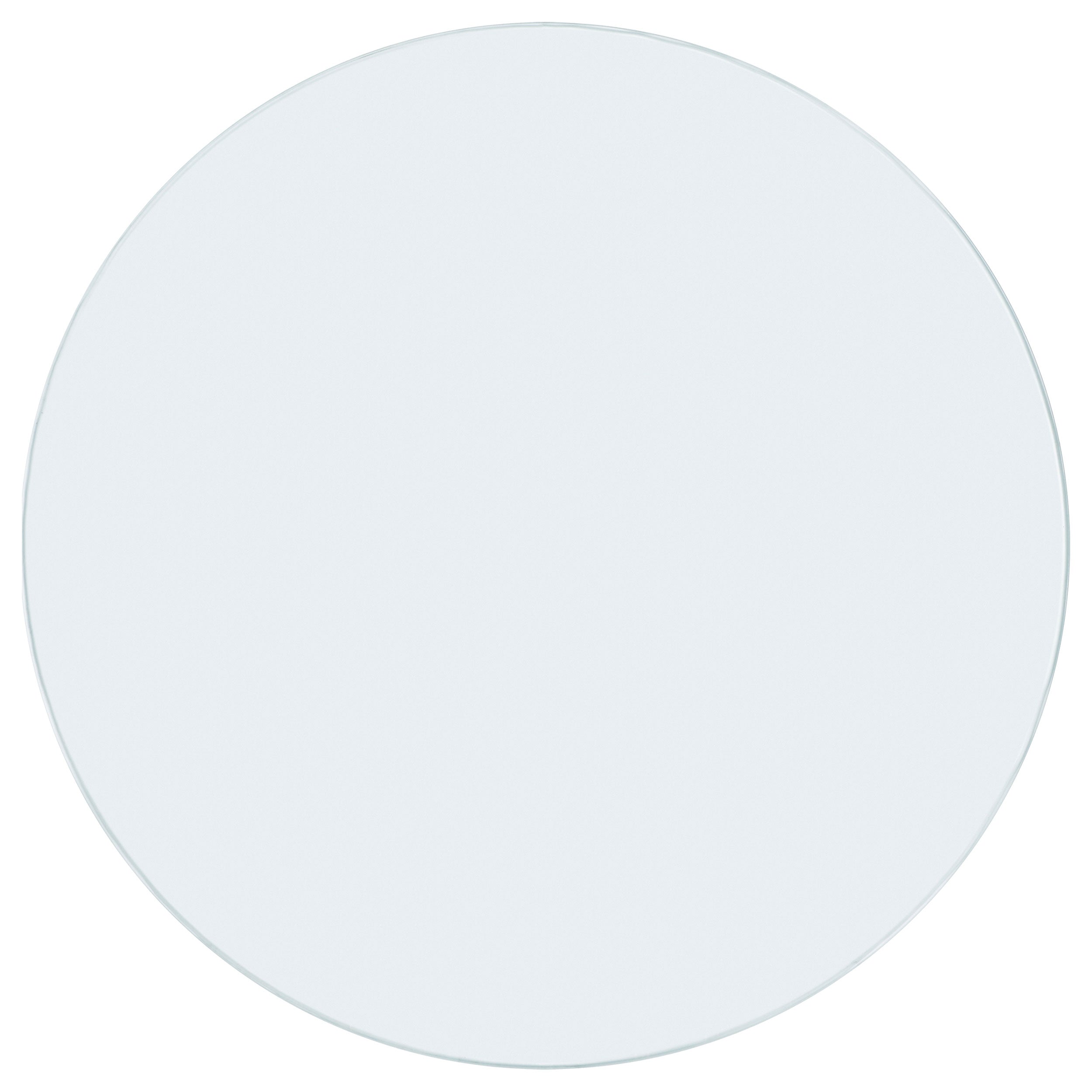 48-inch 10mm Round Clear Tempered Glass Top