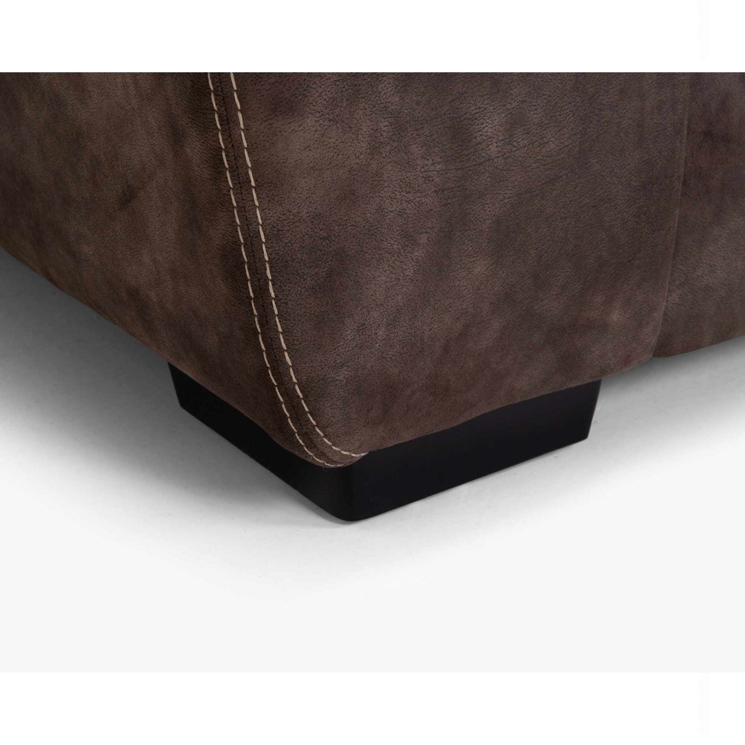 Teagan Sectional Sofa - Brown Microfiber