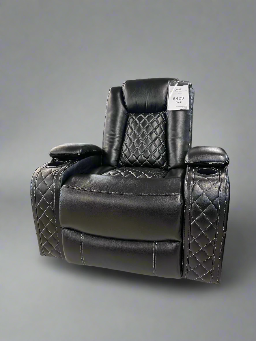 Omega Black Recliner