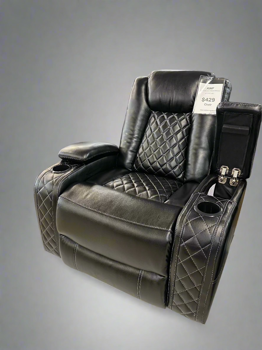 Omega Black Recliner
