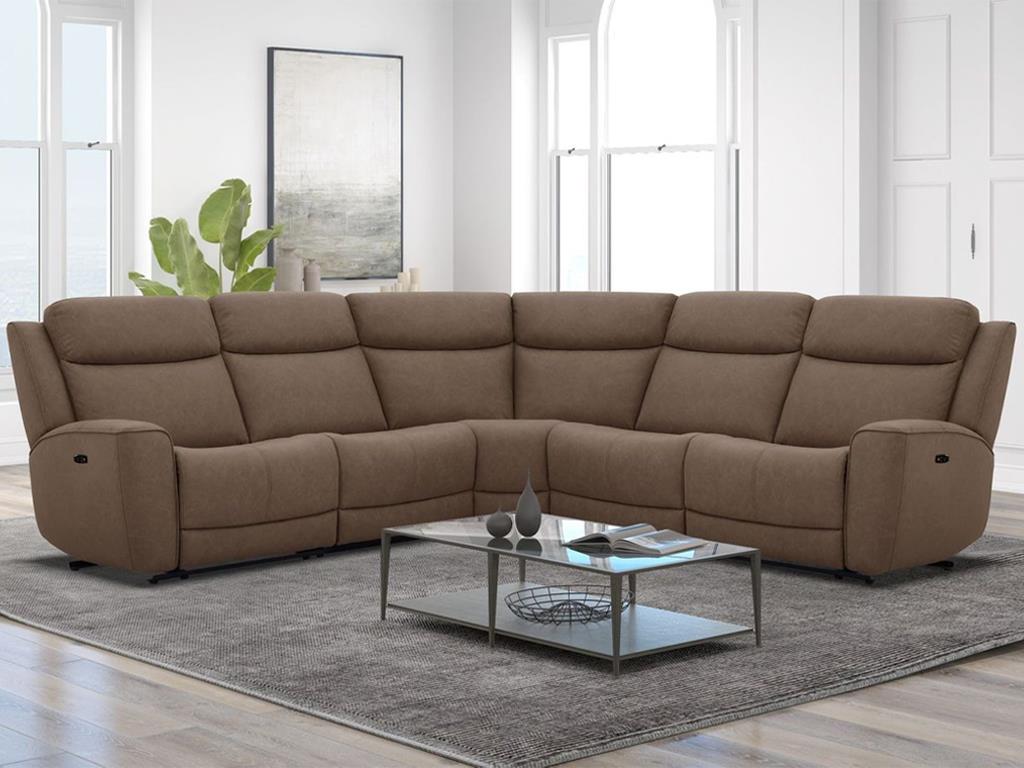 Cortina Sable 5pc Modular Reclining Sectional Sofa