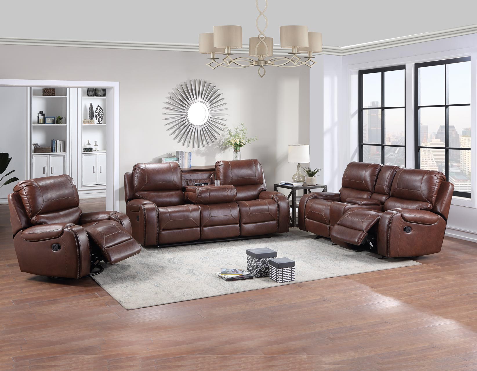 Keily 2 Piece Manual Motion Set (Sofa, Loveseat)