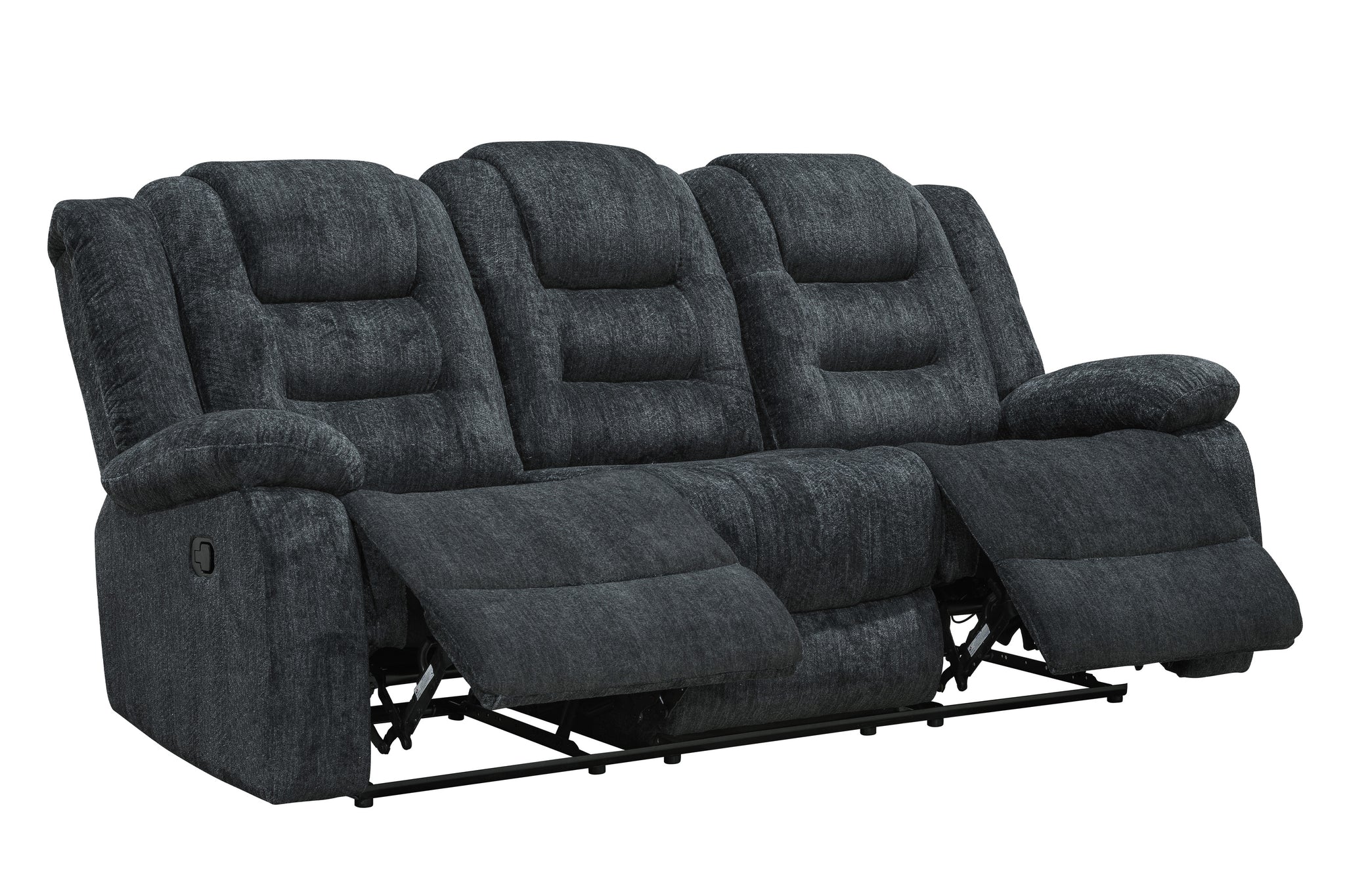 Bolton Manual Dual Reclining Sofa - Misty Storm
