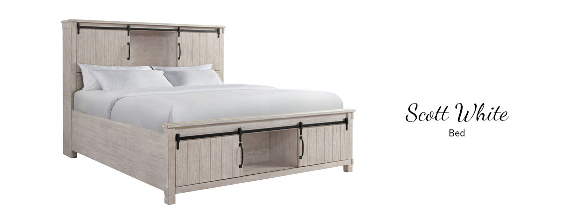 Scott Chocolate / White 4-Piece Bedroom Set