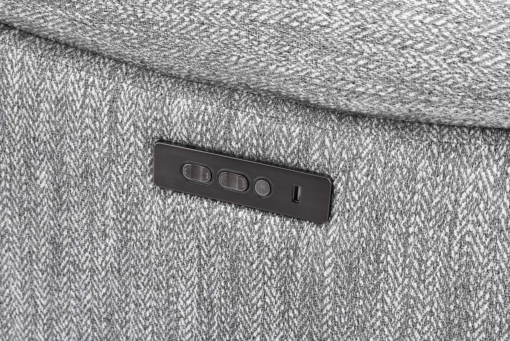 Park City 6-Piece Dual-Power Modular Sectional Gray