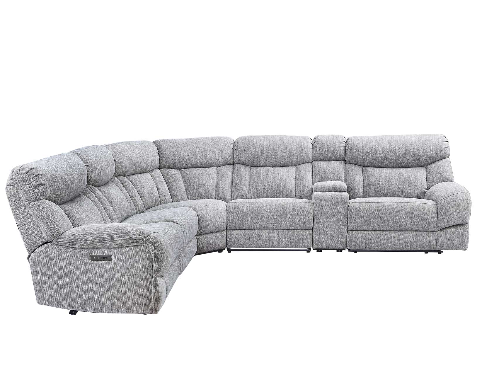 Park City 6-Piece Dual-Power Modular Sectional Gray