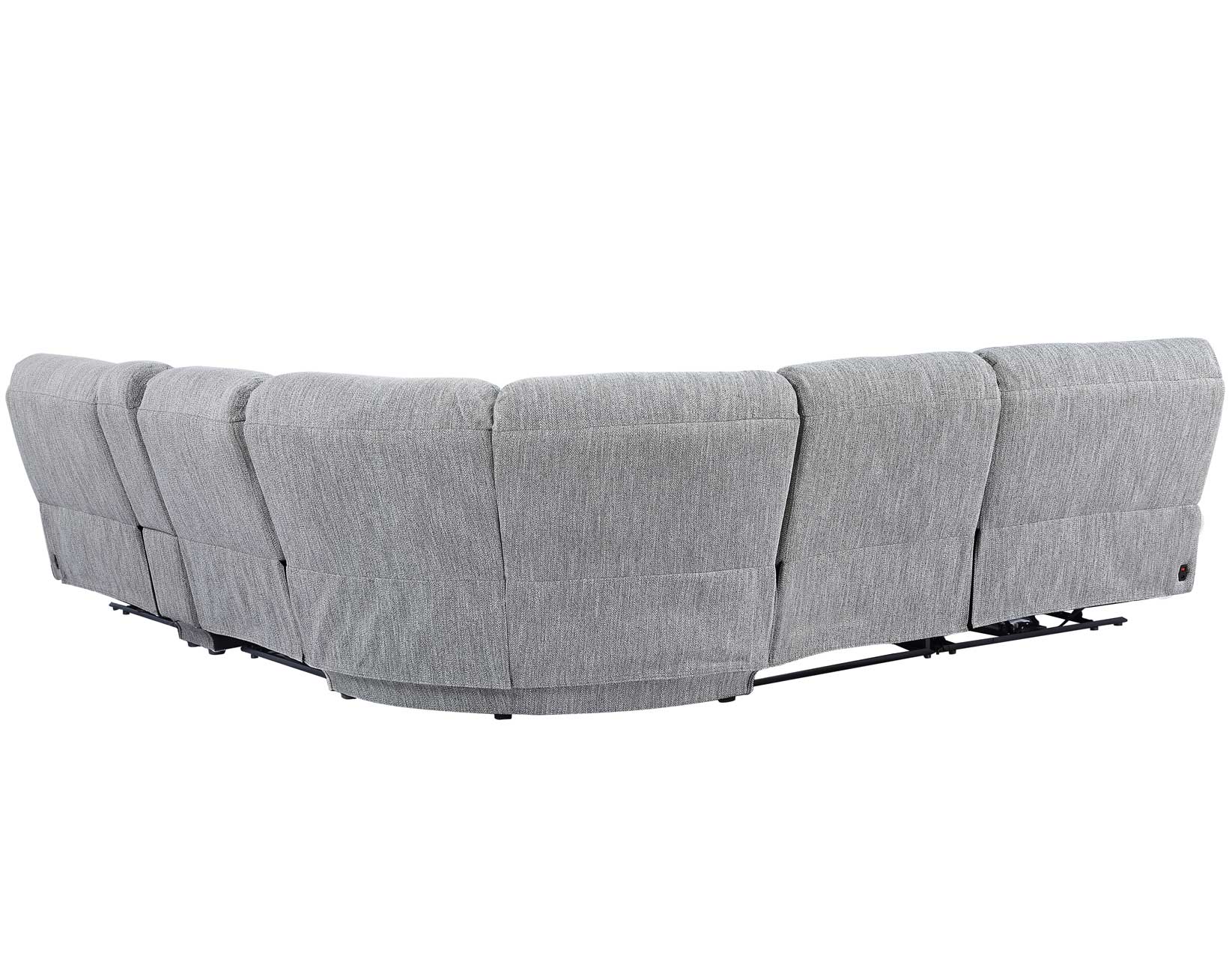Park City 6-Piece Dual-Power Modular Sectional Gray