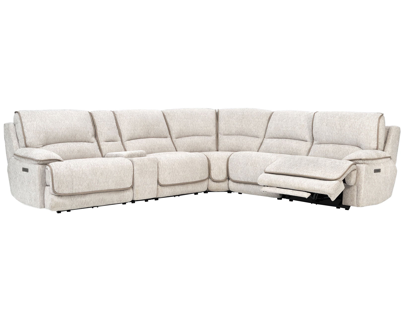 Olsen 6-Piece Modular Dual Power Reclining Sectional, Zero-Gravity