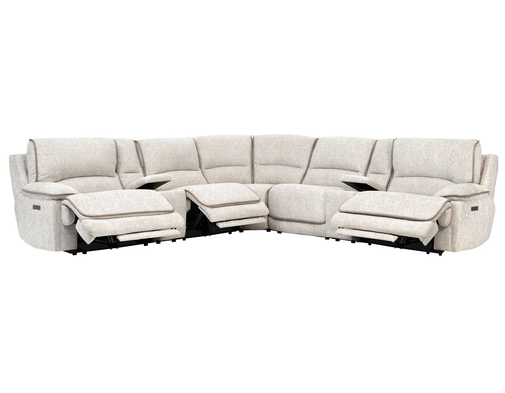 Olsen 6-Piece Modular Dual Power Reclining Sectional, Zero-Gravity