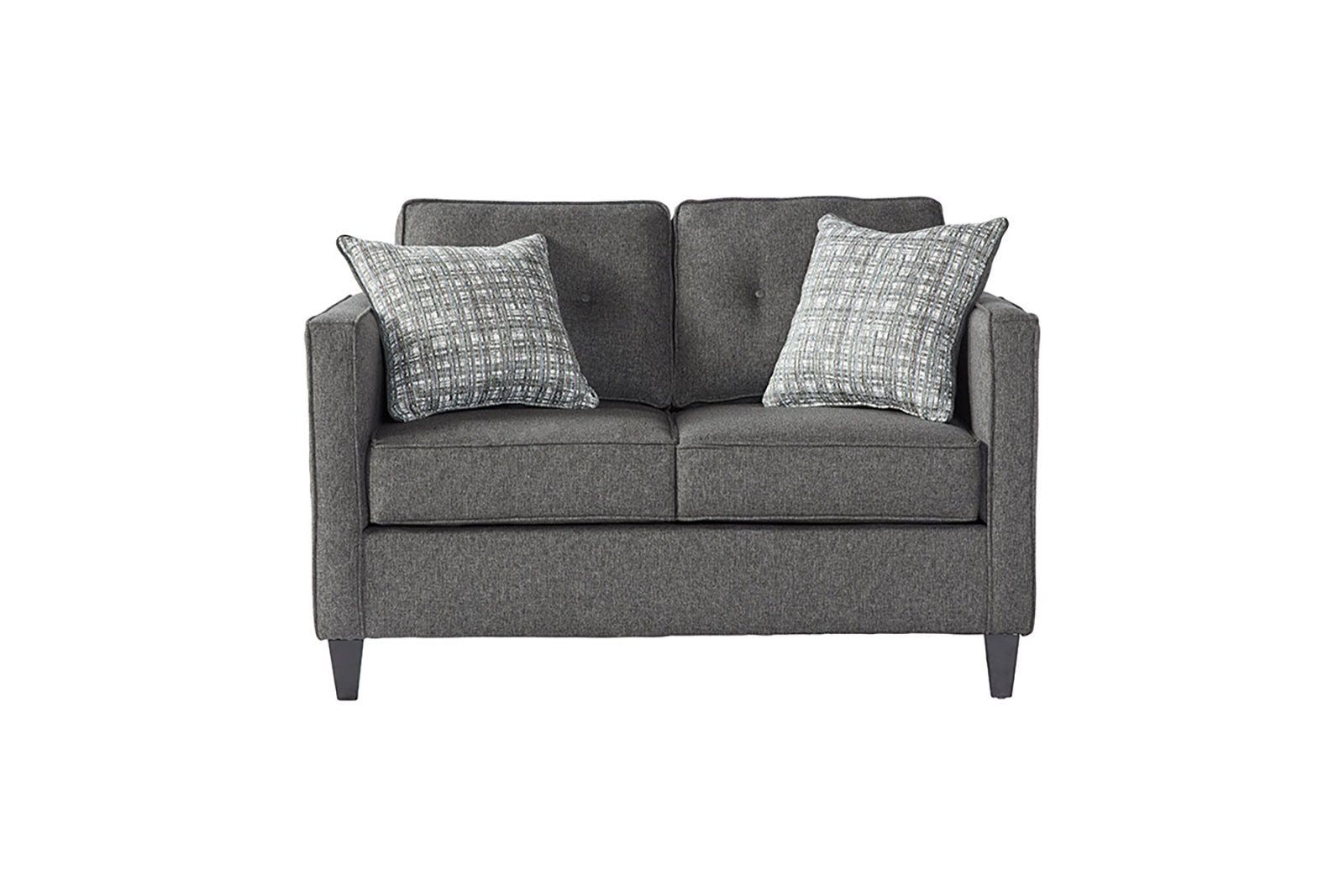 Cannball Carob Loveseat, Gray