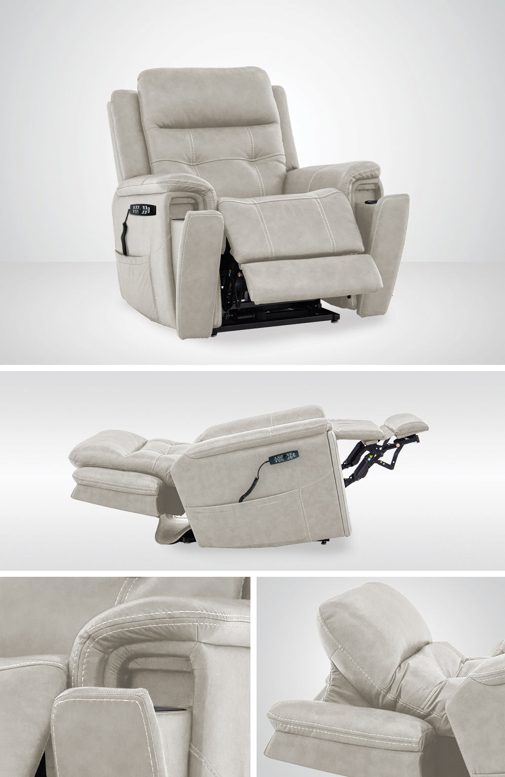iNFI Elite MM-3975 Lift Chair, Top Grain Leather