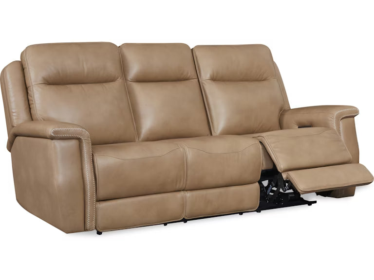 Fischer Power Reclining Sofa - Saddle Leather P2
