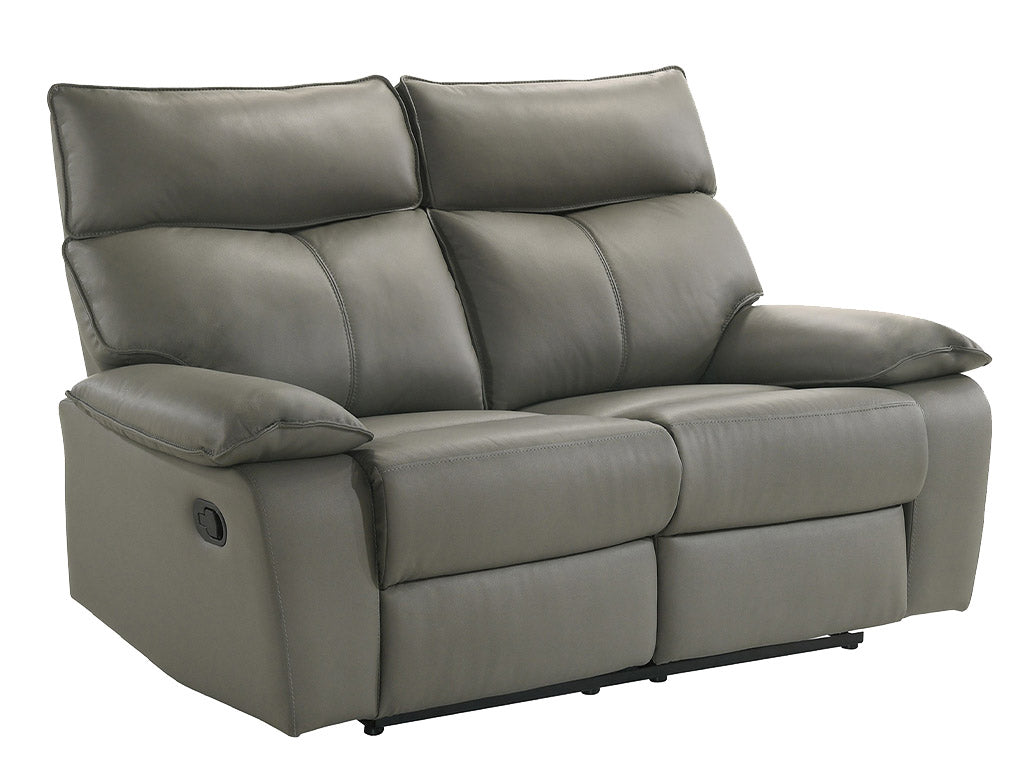 Wildcat Manual Reclining Sofa and Loveseat, Genuine Leather