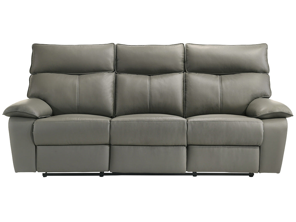 Wildcat Manual Reclining Sofa and Loveseat, Genuine Leather