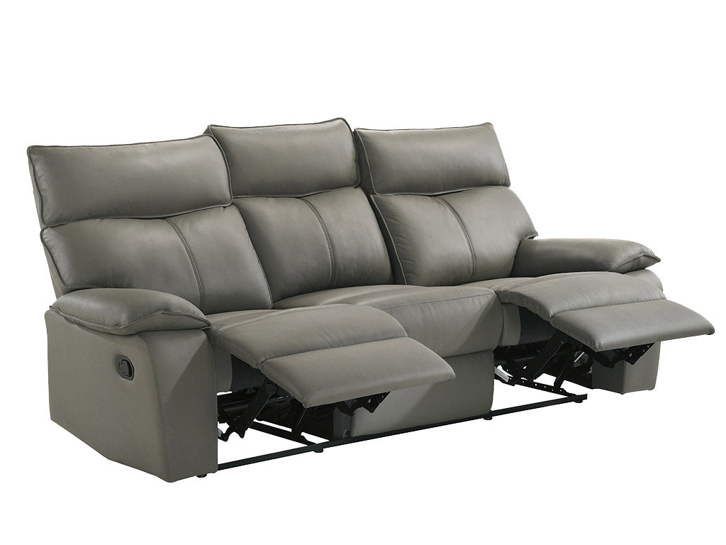 Wildcat Manual Reclining Sofa and Loveseat, Genuine Leather