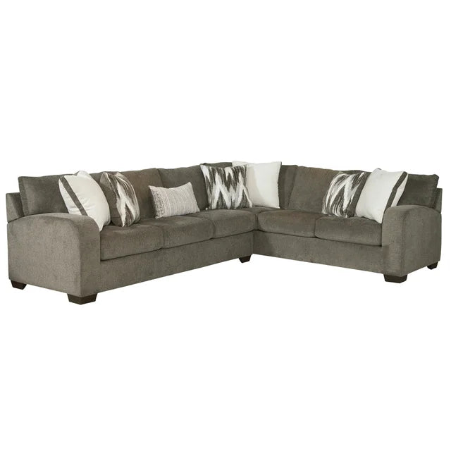 Davina Coffee 2pc Sectional Sofa