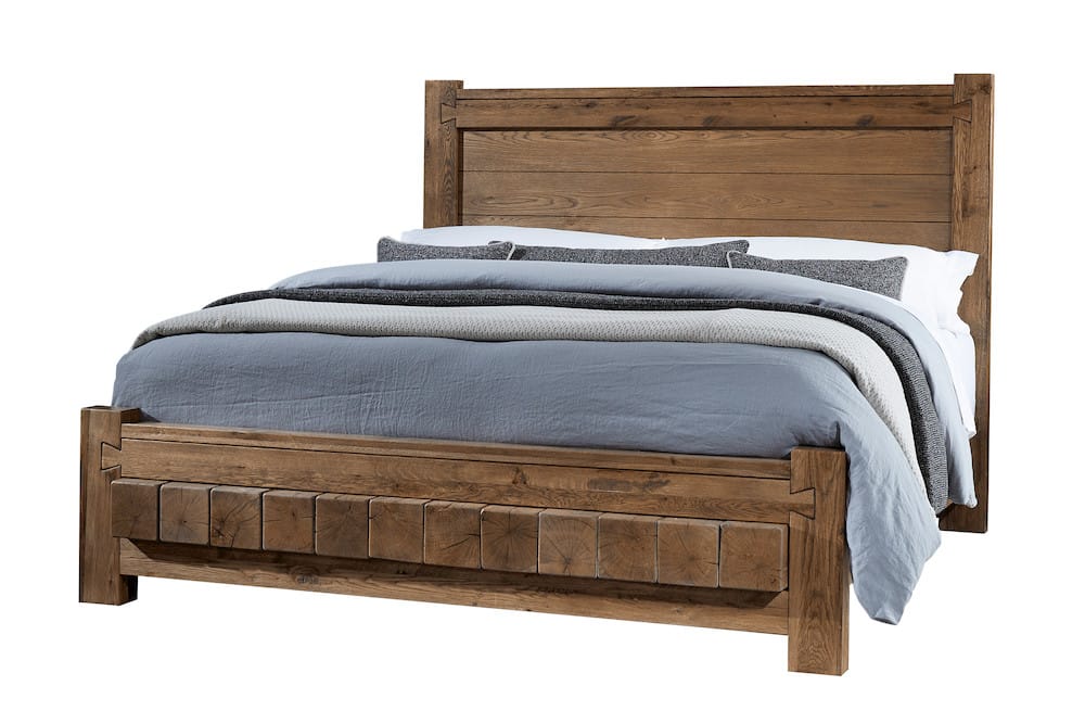 Dovetail Poster Bed With 6x6 Footboard - Natural