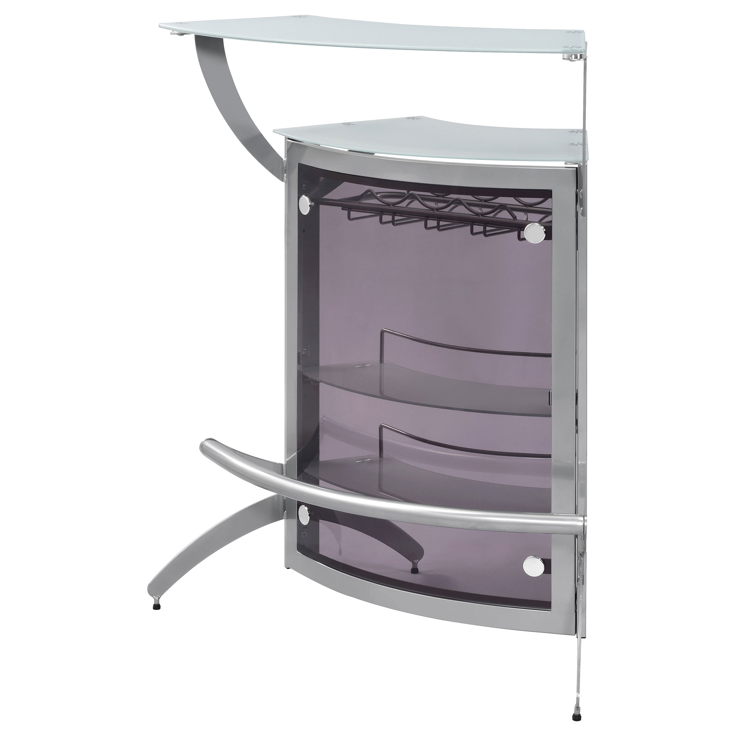 Dallas  Curved Freestanding Home Bar Cabinet