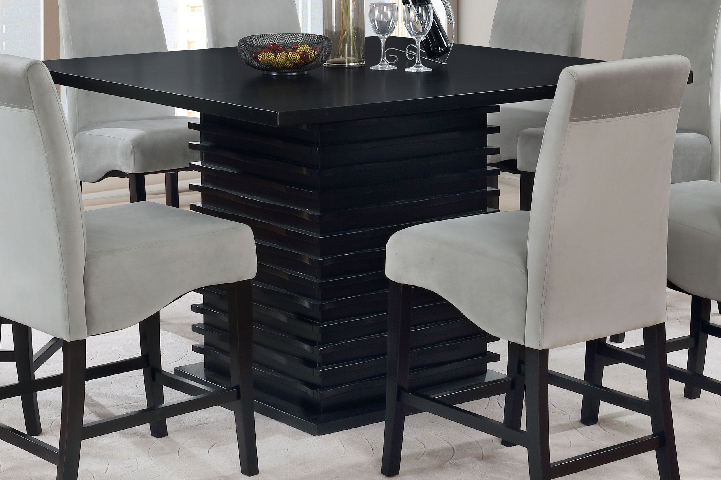 Stanton Rectangular 66-inch Dining Table Black