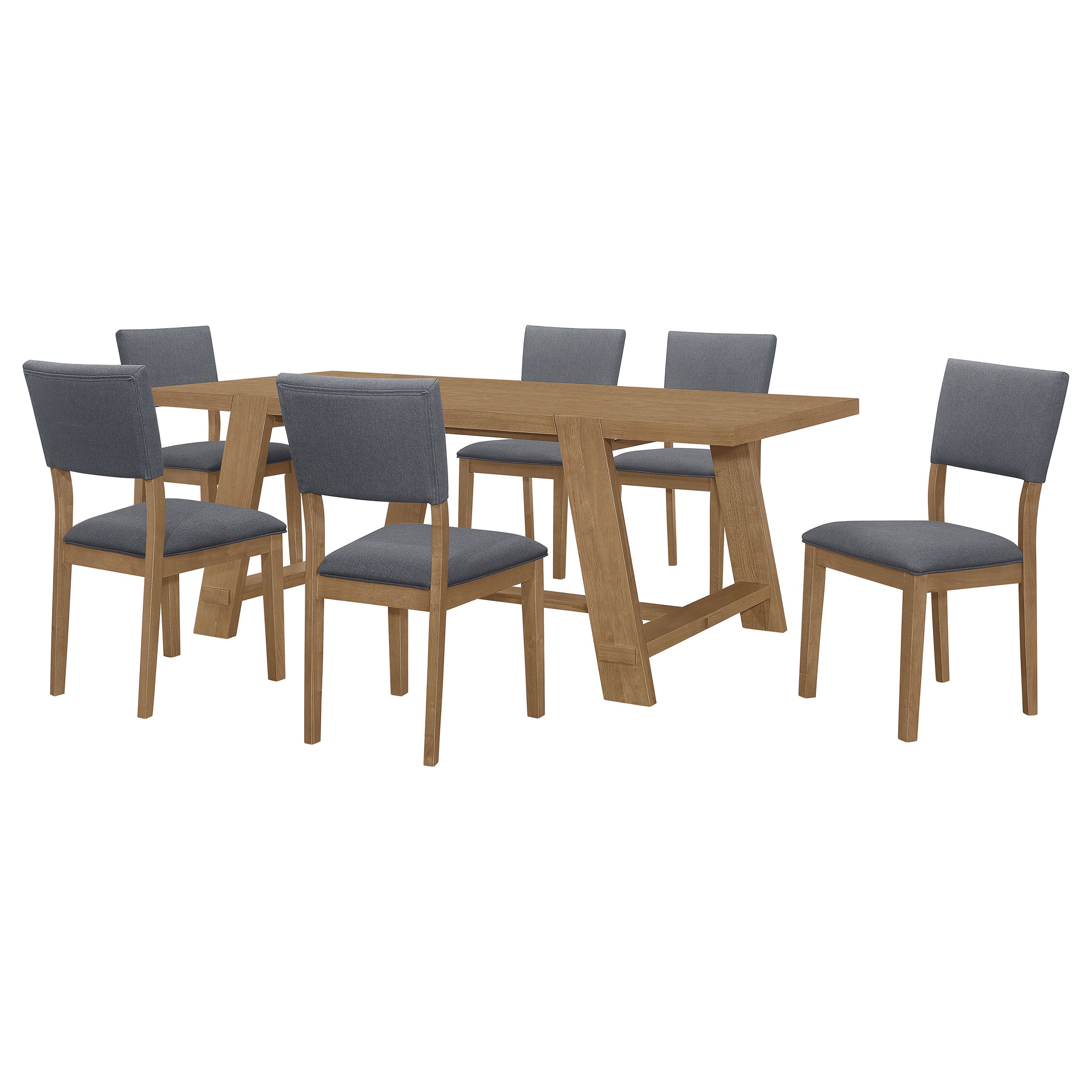 Sharon  Rectangular Dining Table Set Brown