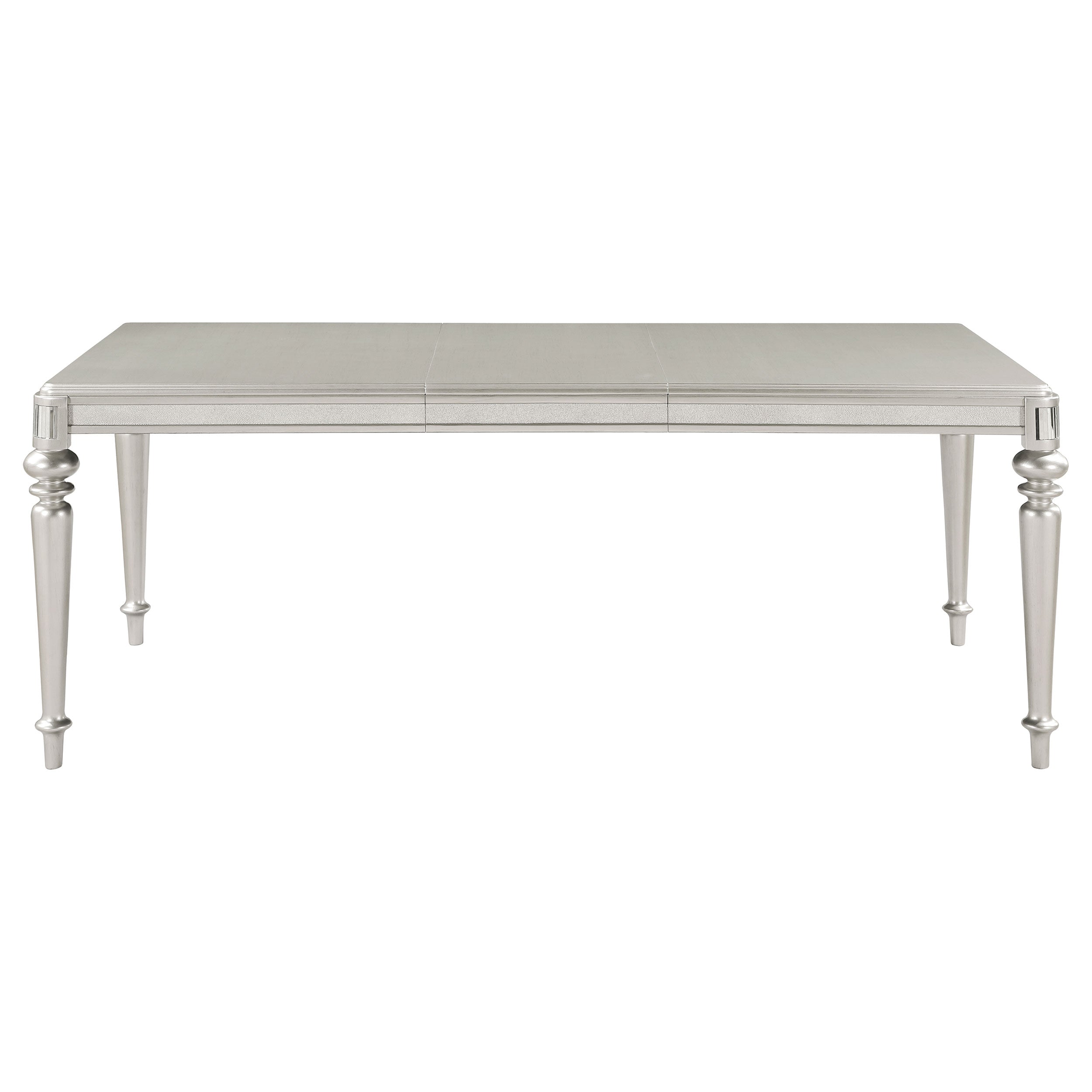 Bling Game  Rectangular Dining Set Metallic Platinum