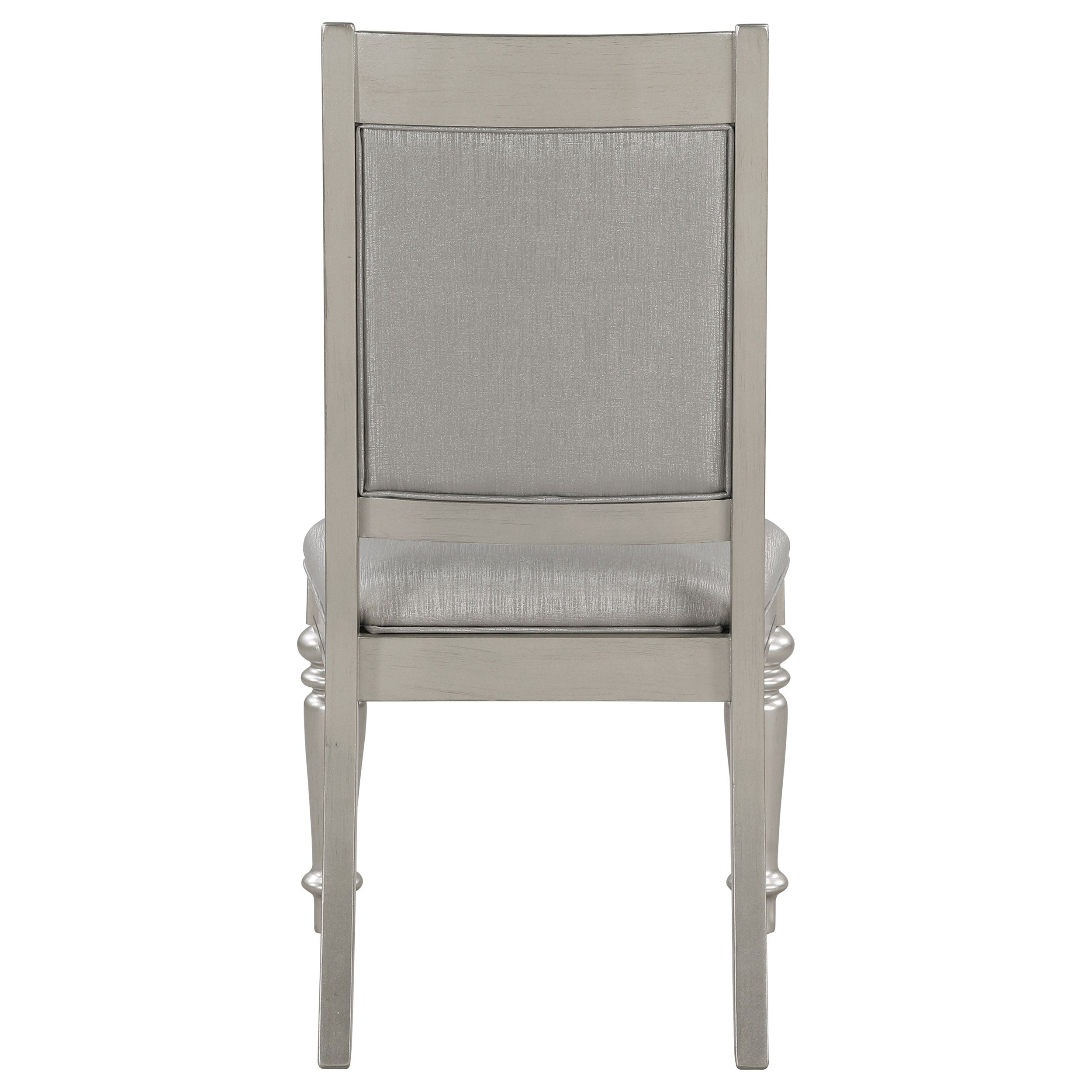 Bling Game Dining Side Chair Metallic Platinum (Set of 2)