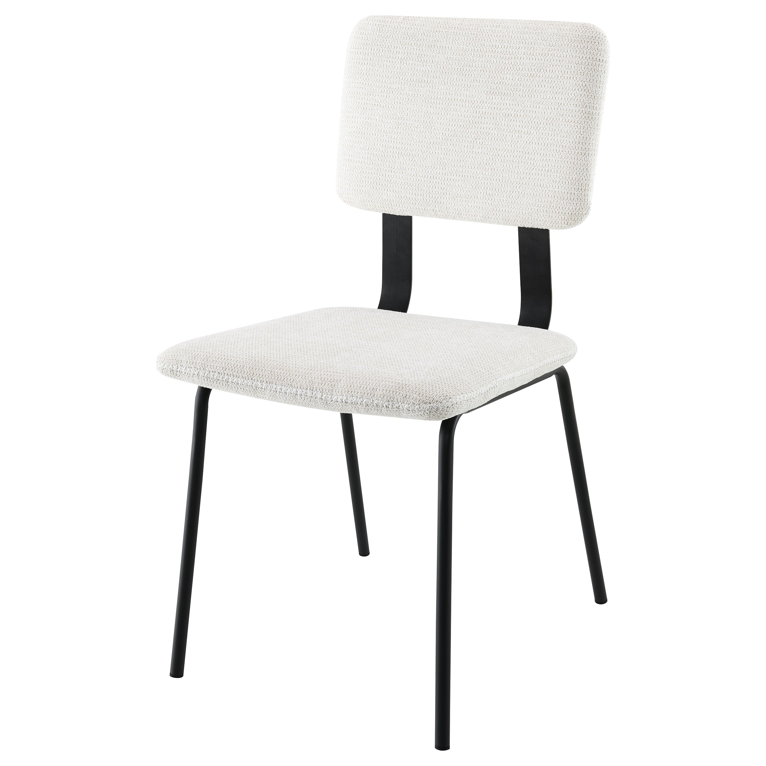 Calla Fabric Upholstered Dining Side Chair Grey (Set of 2)