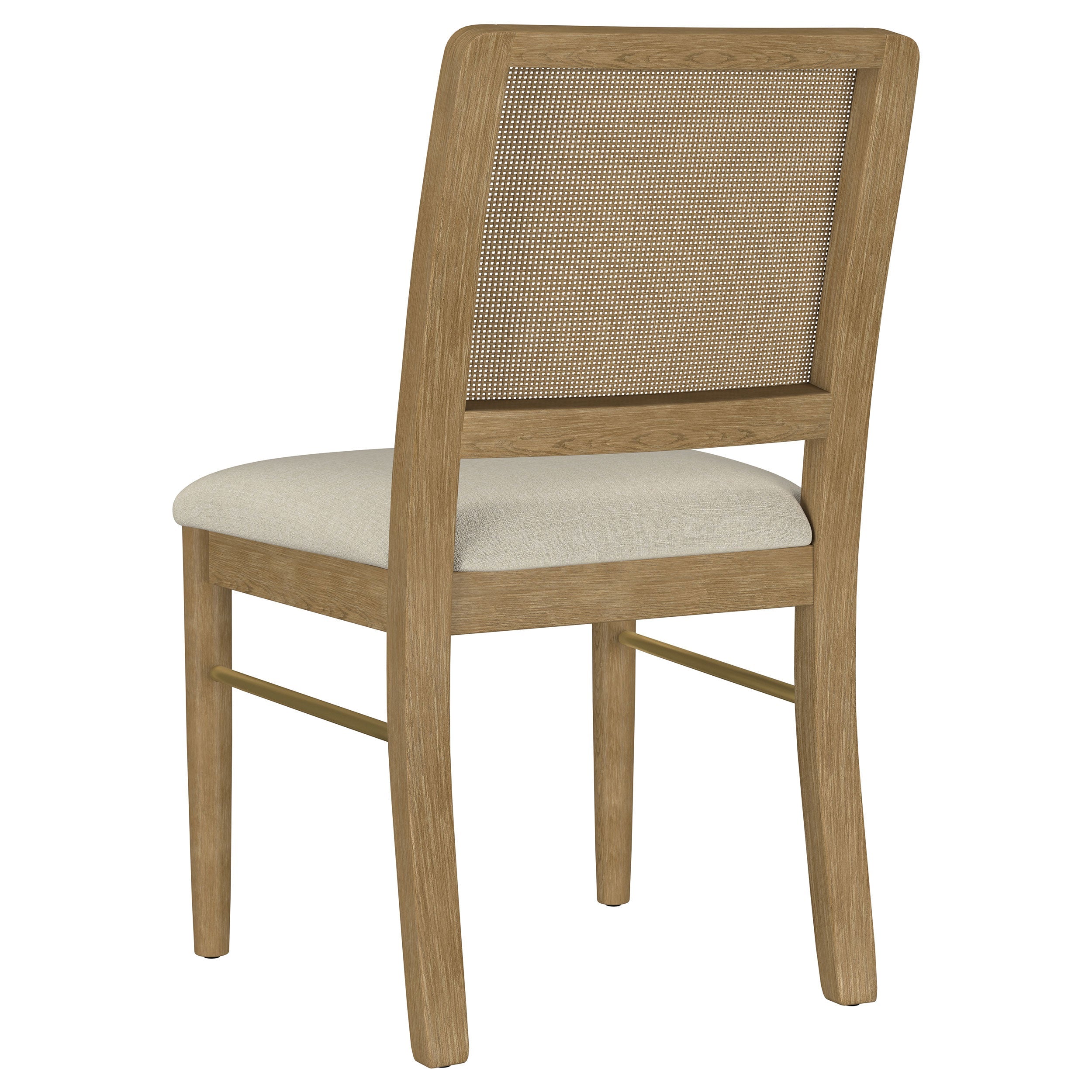 Arini Rattan Cane Dining Side Chair Black (Set of 2)