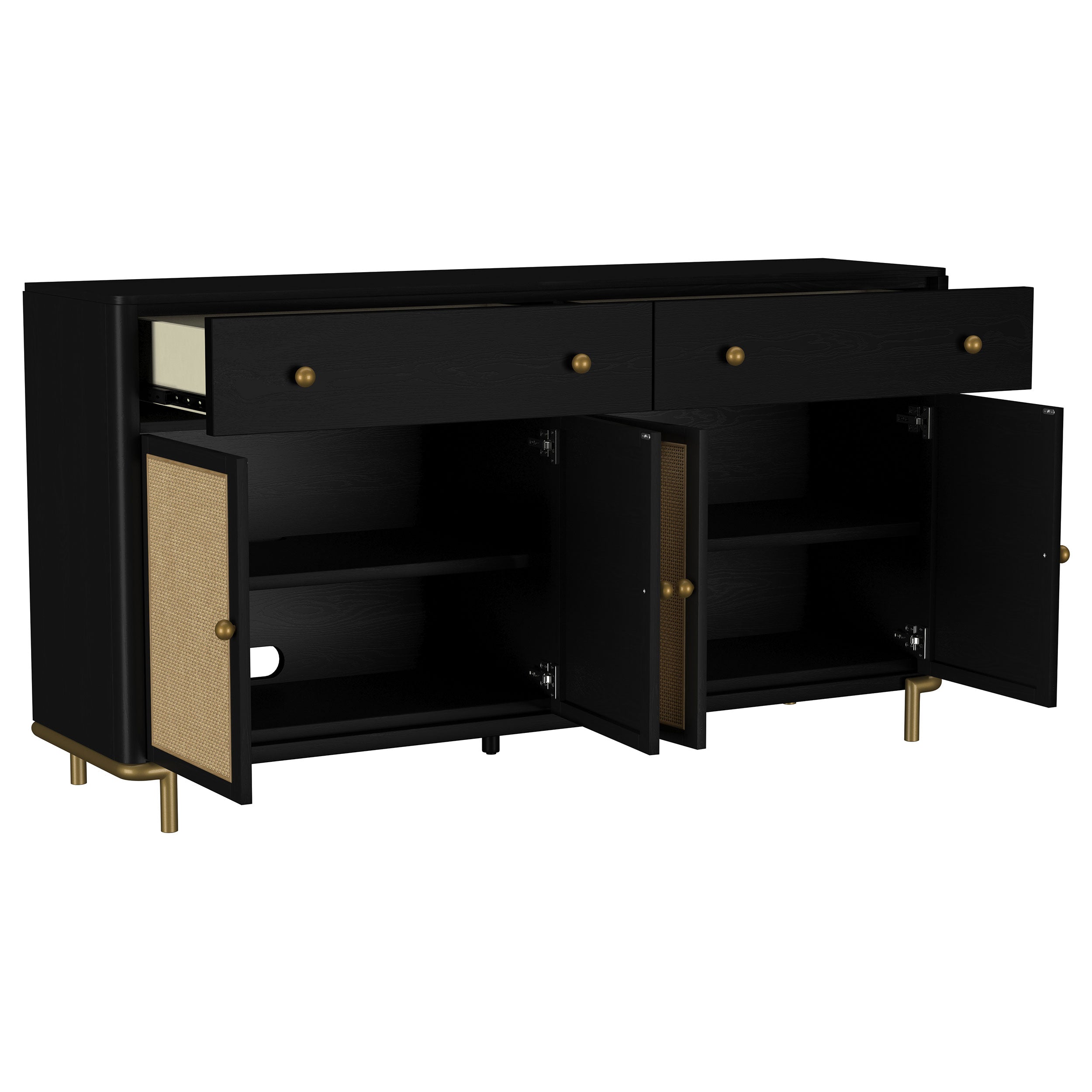 Arini 2-drawer Cane Door Dining Sideboard Server