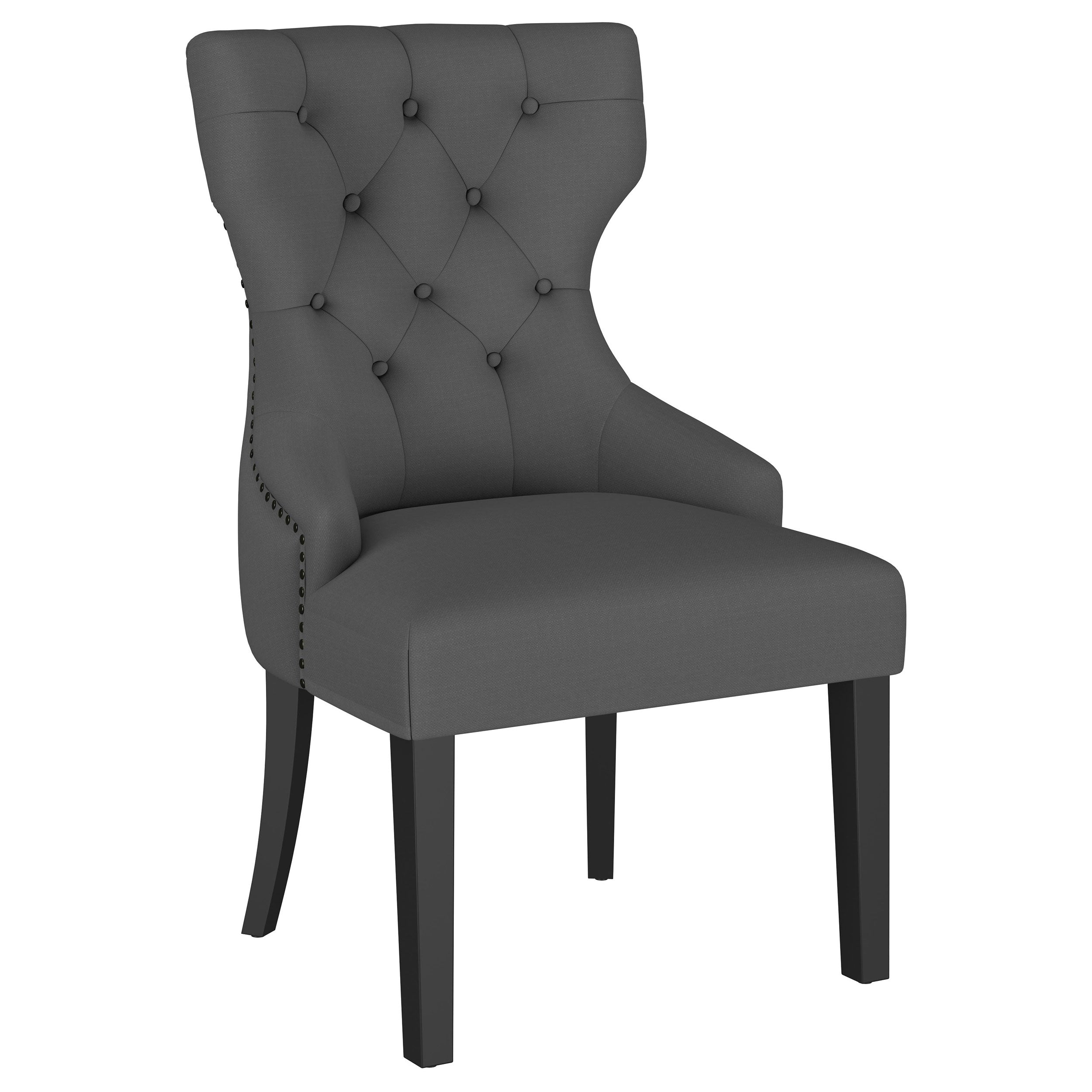 Baney Fabric Upholstered Dining Side Chair Beige and Black