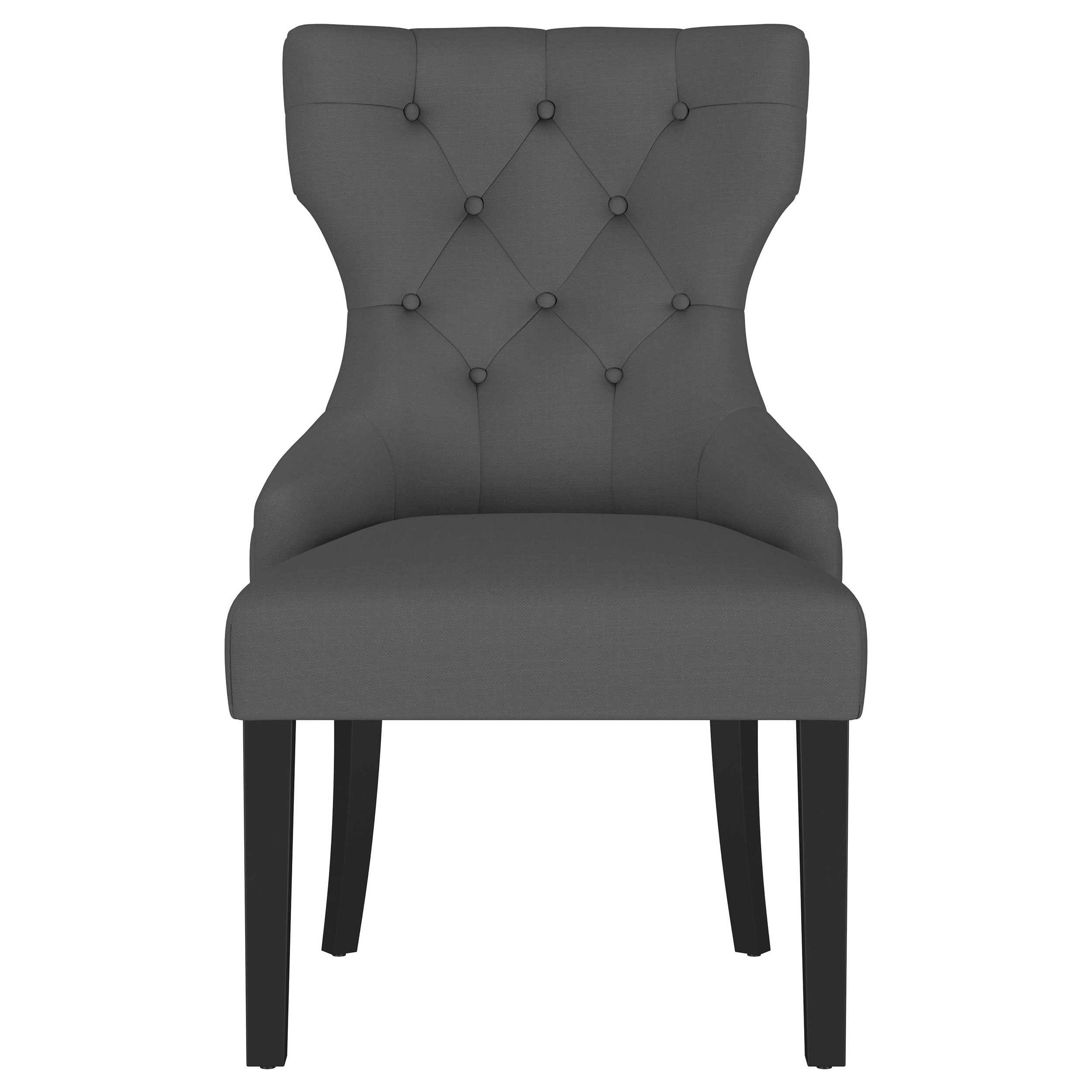 Baney Fabric Upholstered Dining Side Chair Beige and Black