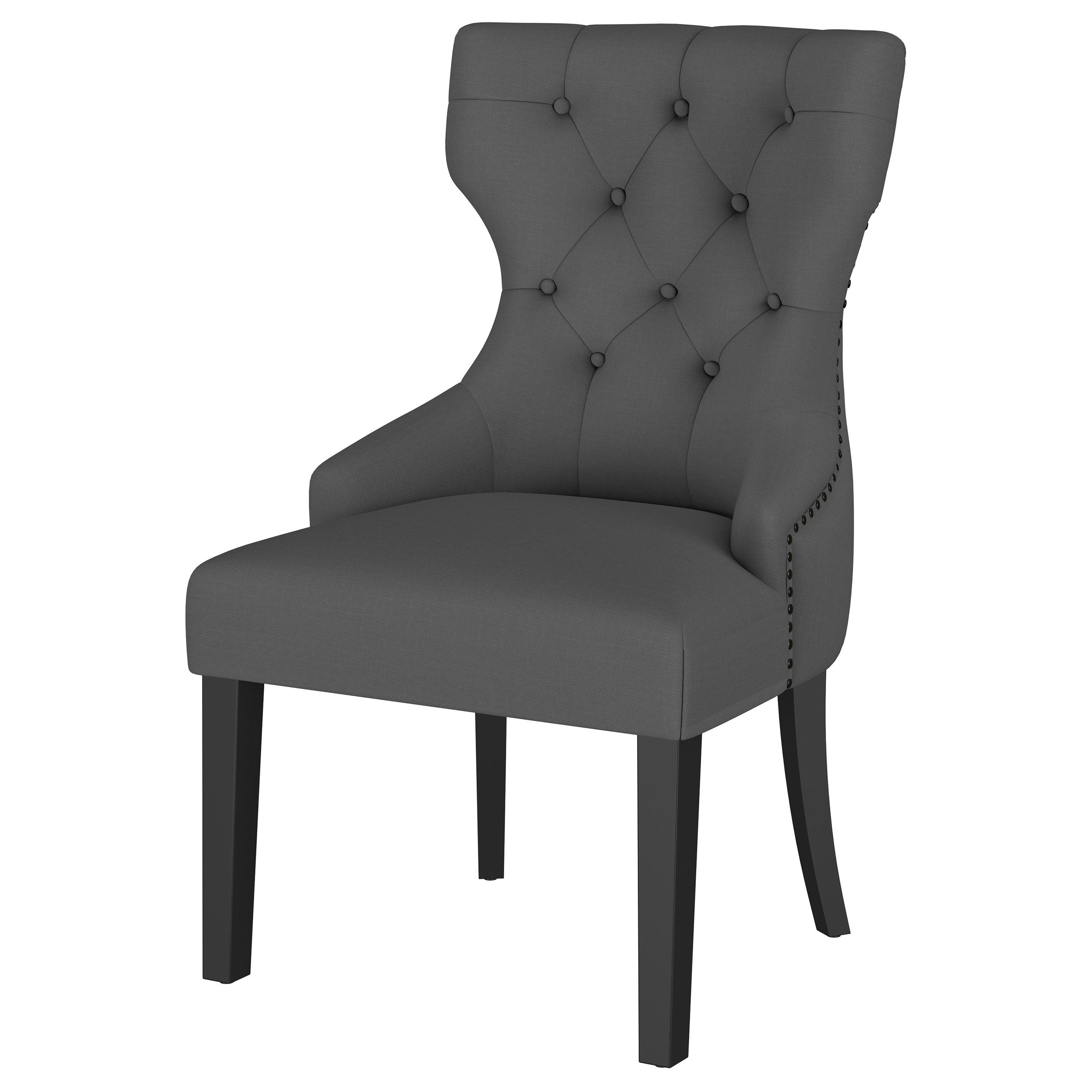 Baney Fabric Upholstered Dining Side Chair Beige and Black