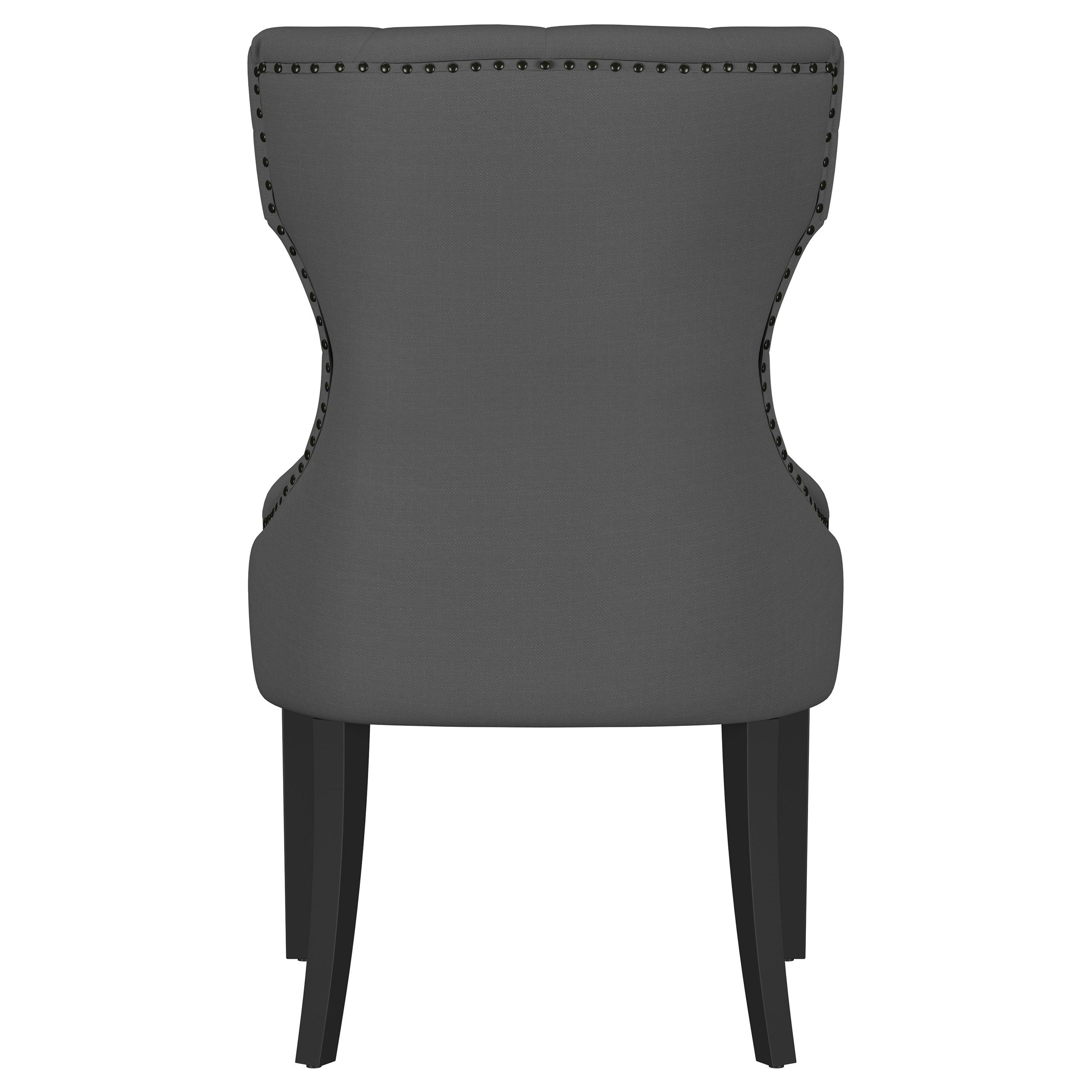 Baney Fabric Upholstered Dining Side Chair Beige and Black