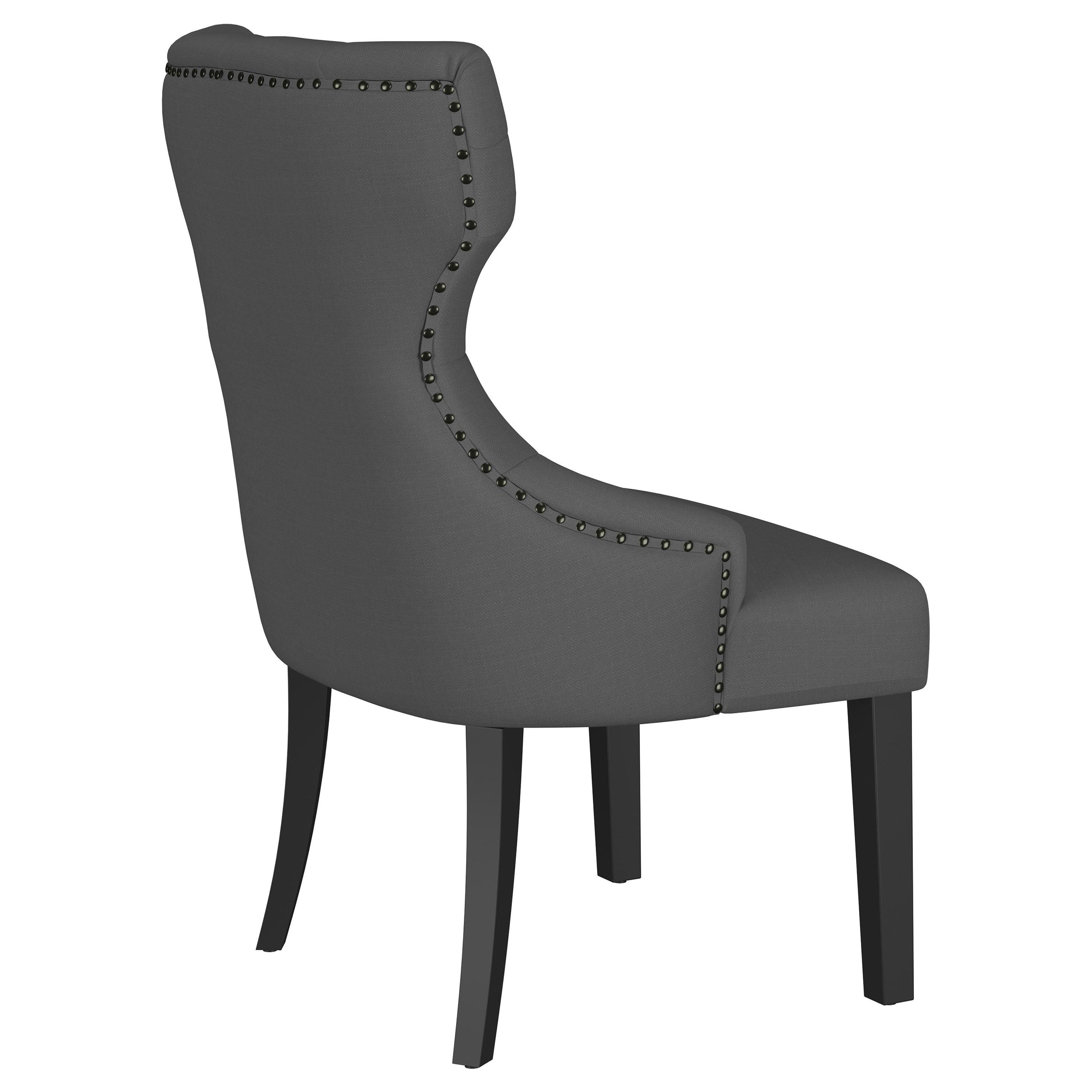 Baney Fabric Upholstered Dining Side Chair Beige and Black