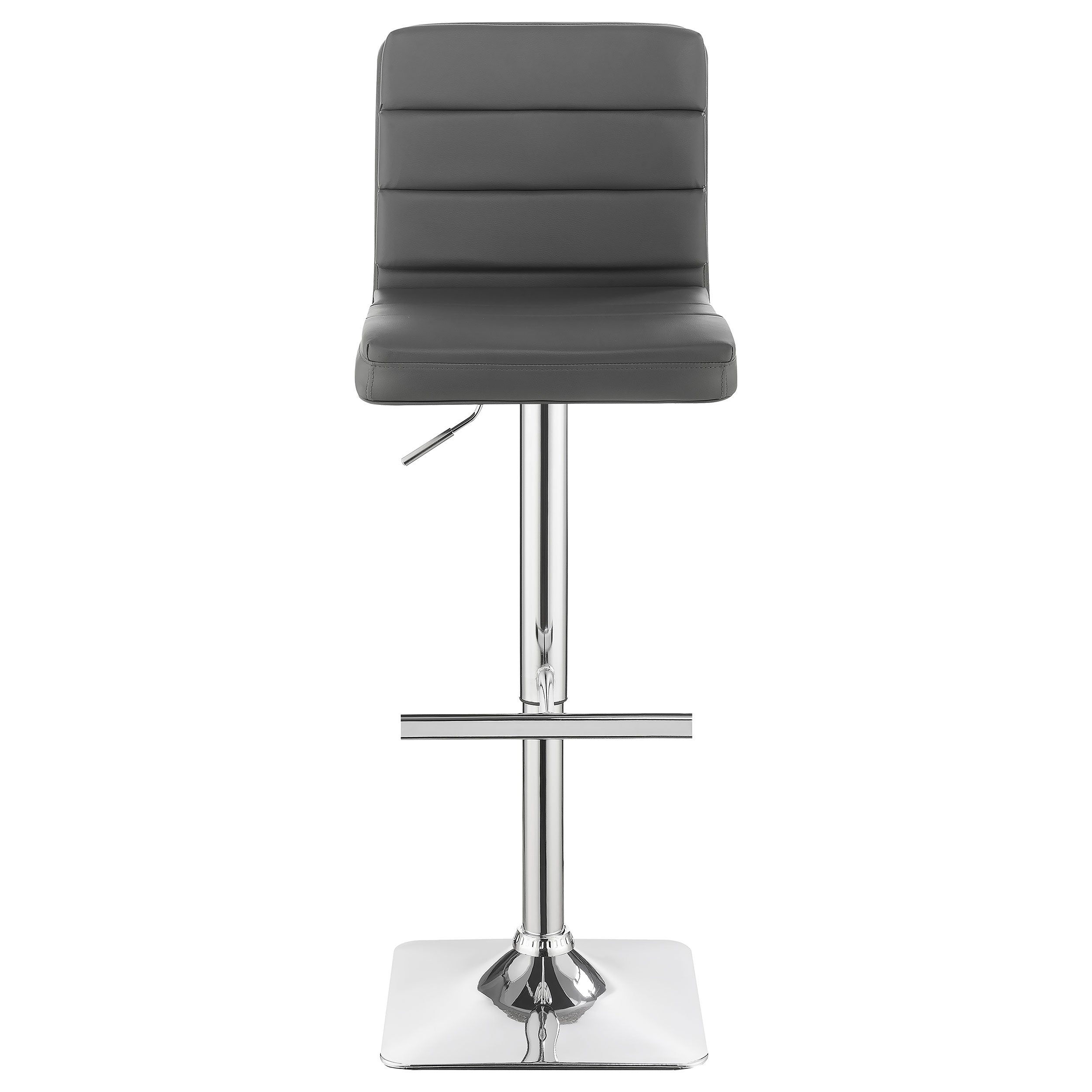 Bianca Upholstered Adjustable Bar Stool Black (Set of 2)