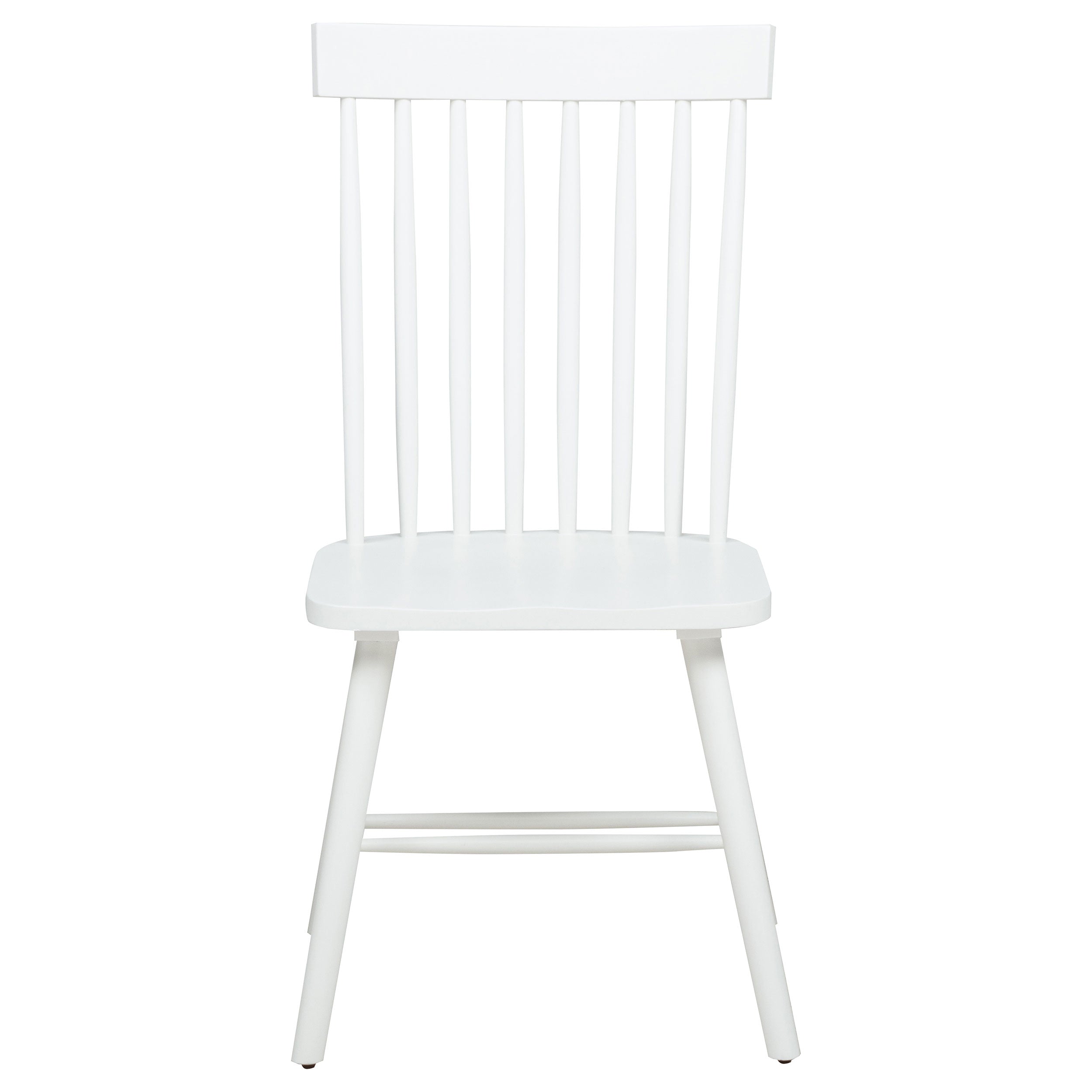 Andrews Windsor Spindle  Dining Side Chair White (Set of 2)