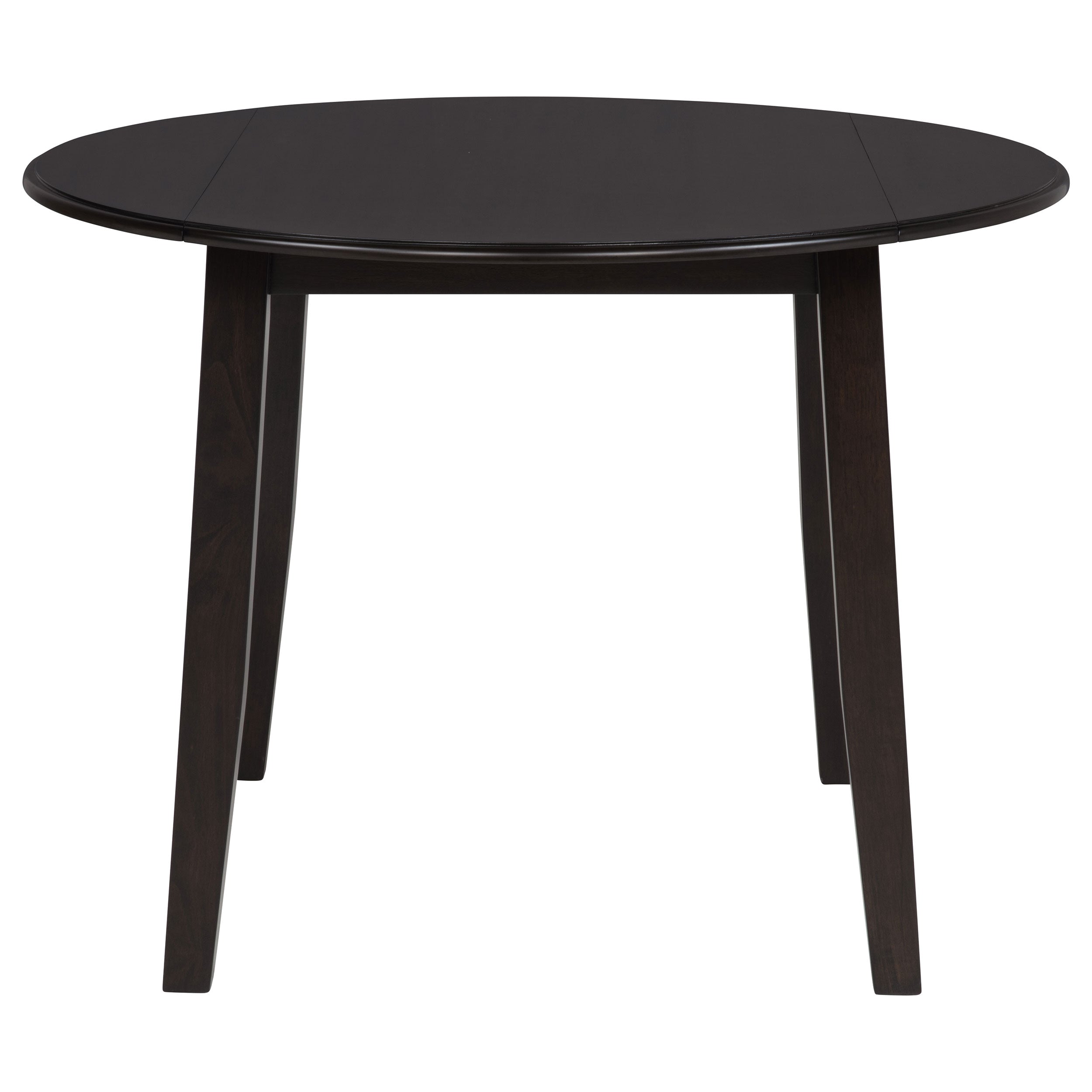 Catley 5-piece Round Drop Leaf Dining Table Set Dark Coffee