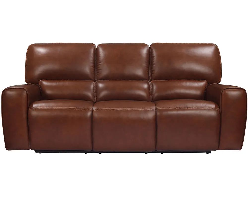 Broadway Power Reclining Sofa - Brown Leather P2