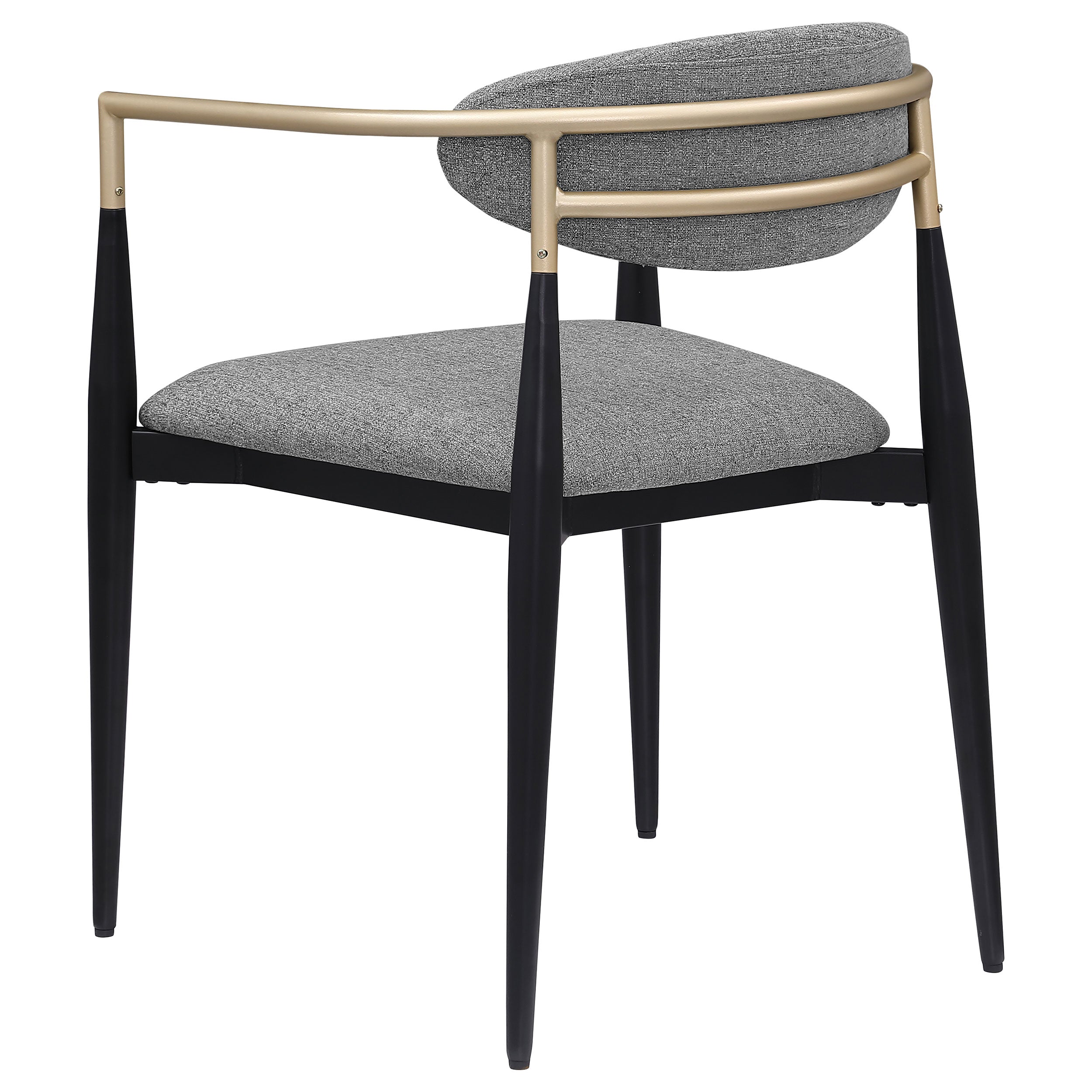 Alexis Fabric Upholstered Dining Arm Chair Beige (Set of 2)