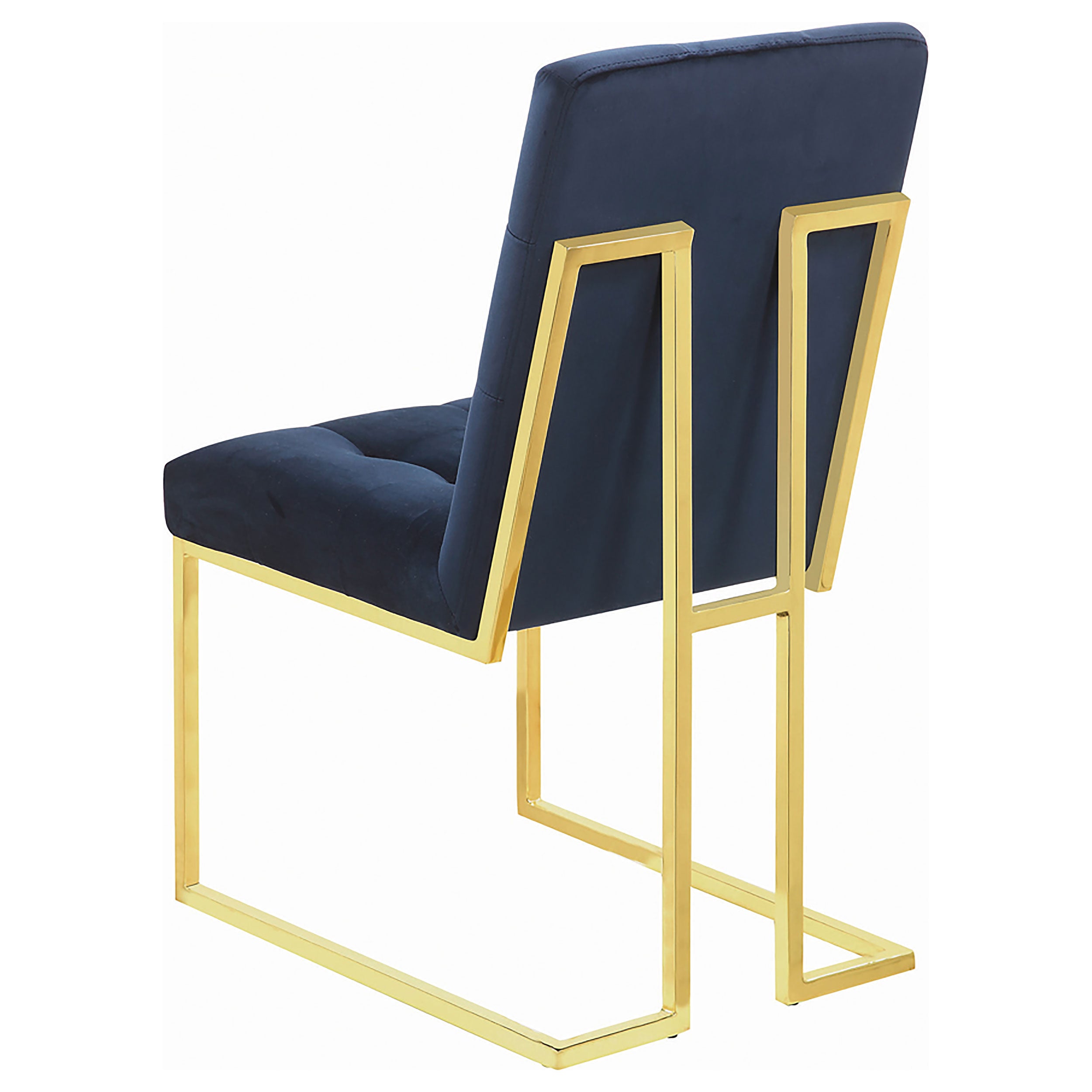 Cisco Velvet Upholstered Dining Side Chair Chrome (Set of 2)