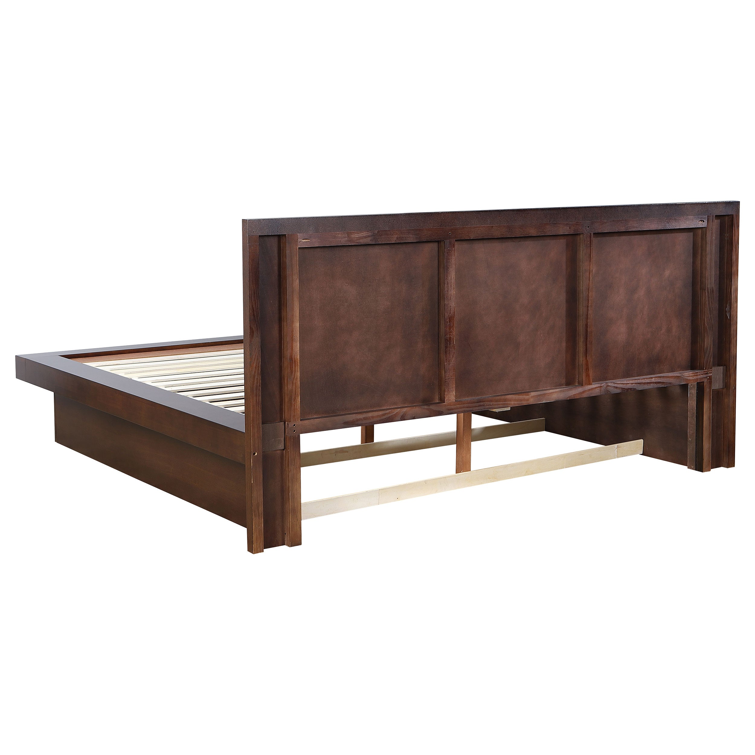 Jessica LED Storage Bookcase Bed Cappuccino