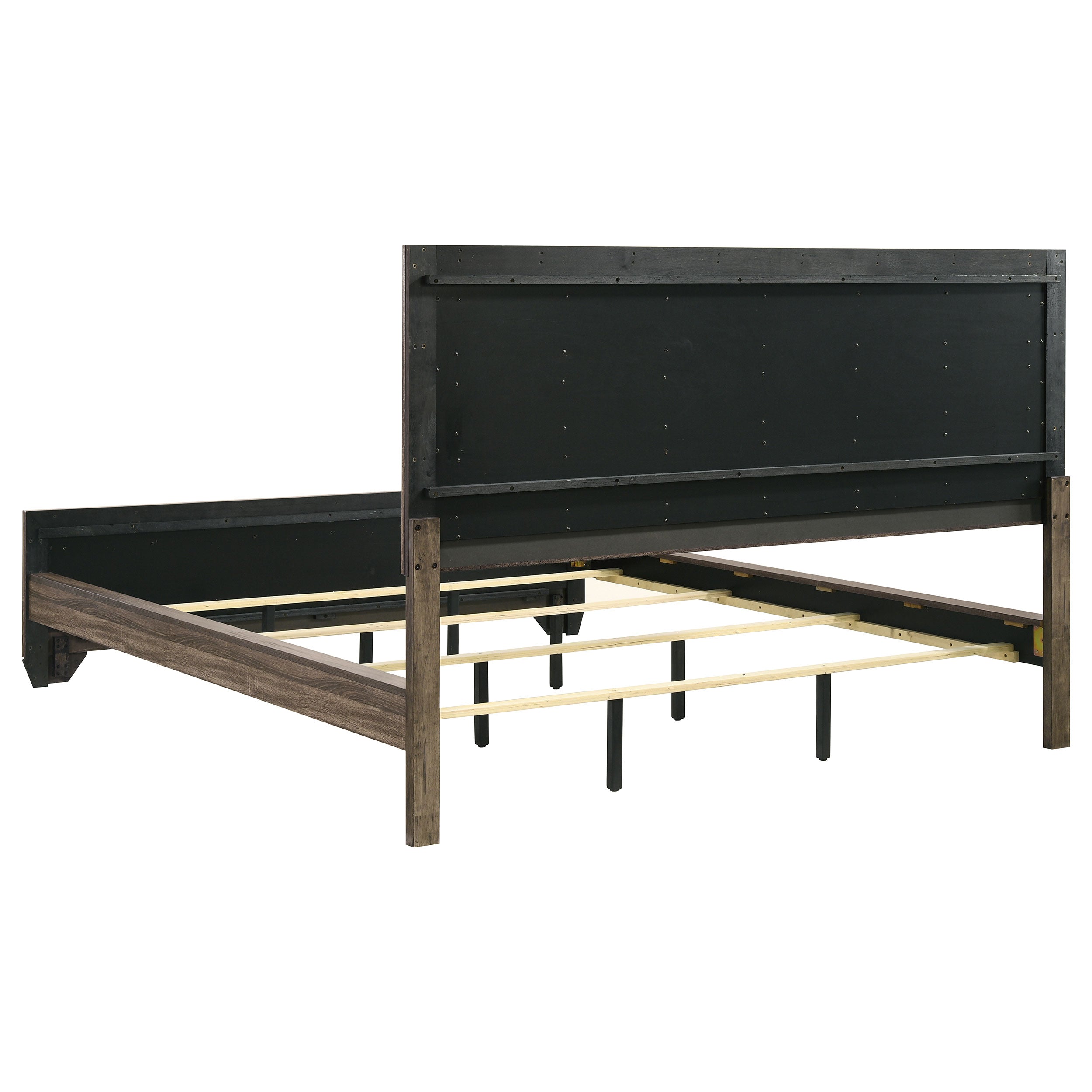 Kauffman Wood Panel Bed Dark Cocoa
