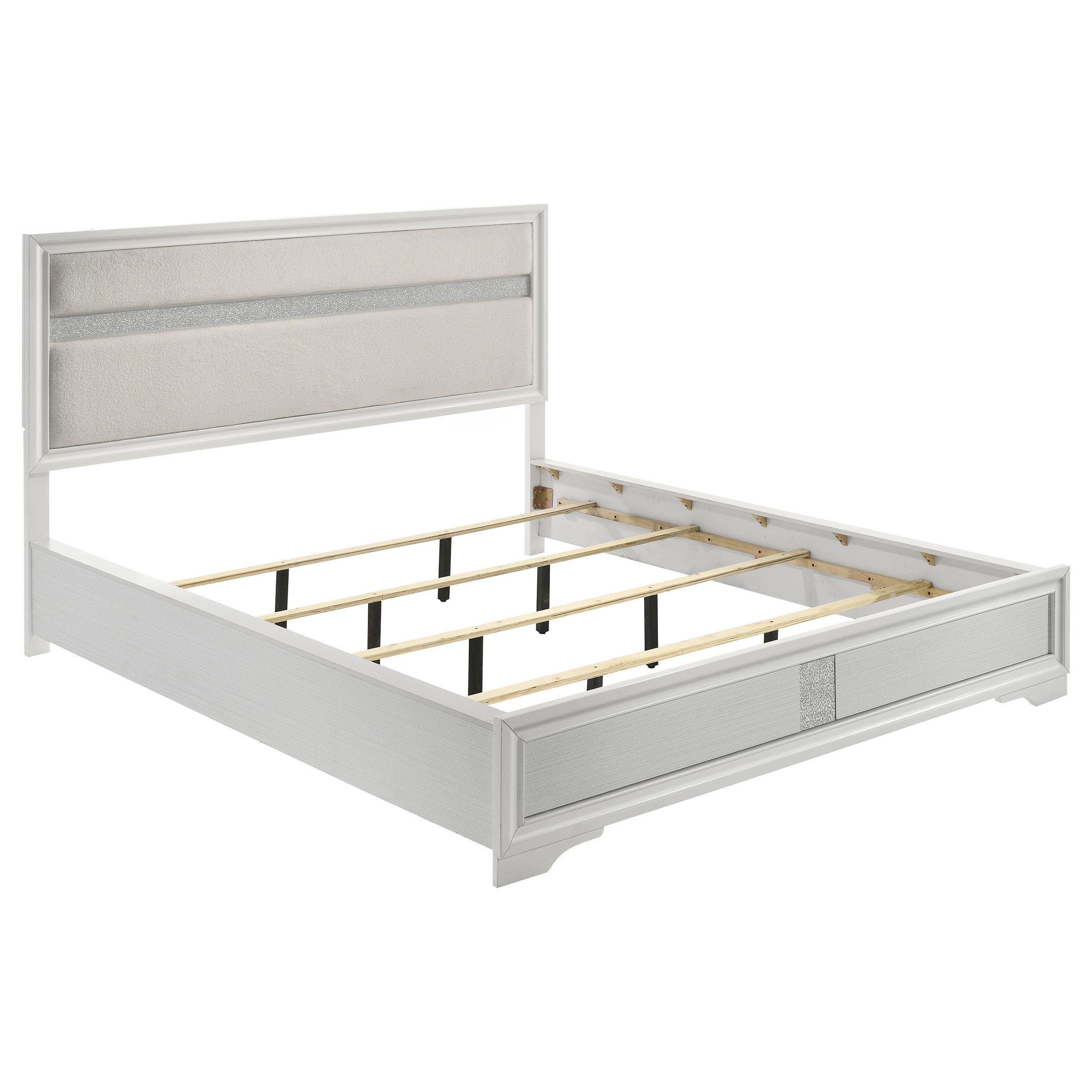 Miranda 51-inch Wood Storage Panel Bed Black