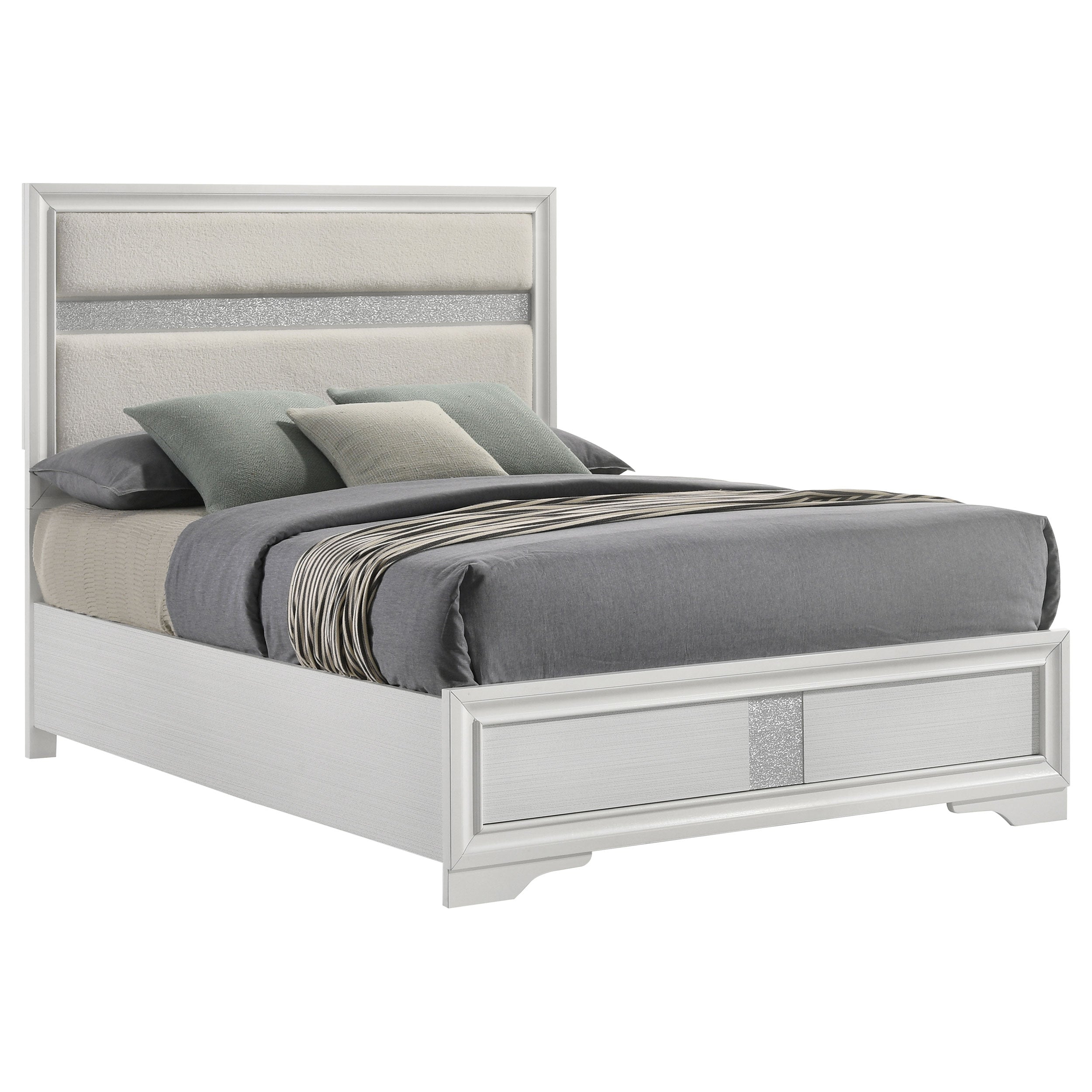 Miranda 51-inch Wood Storage Panel Bed Black